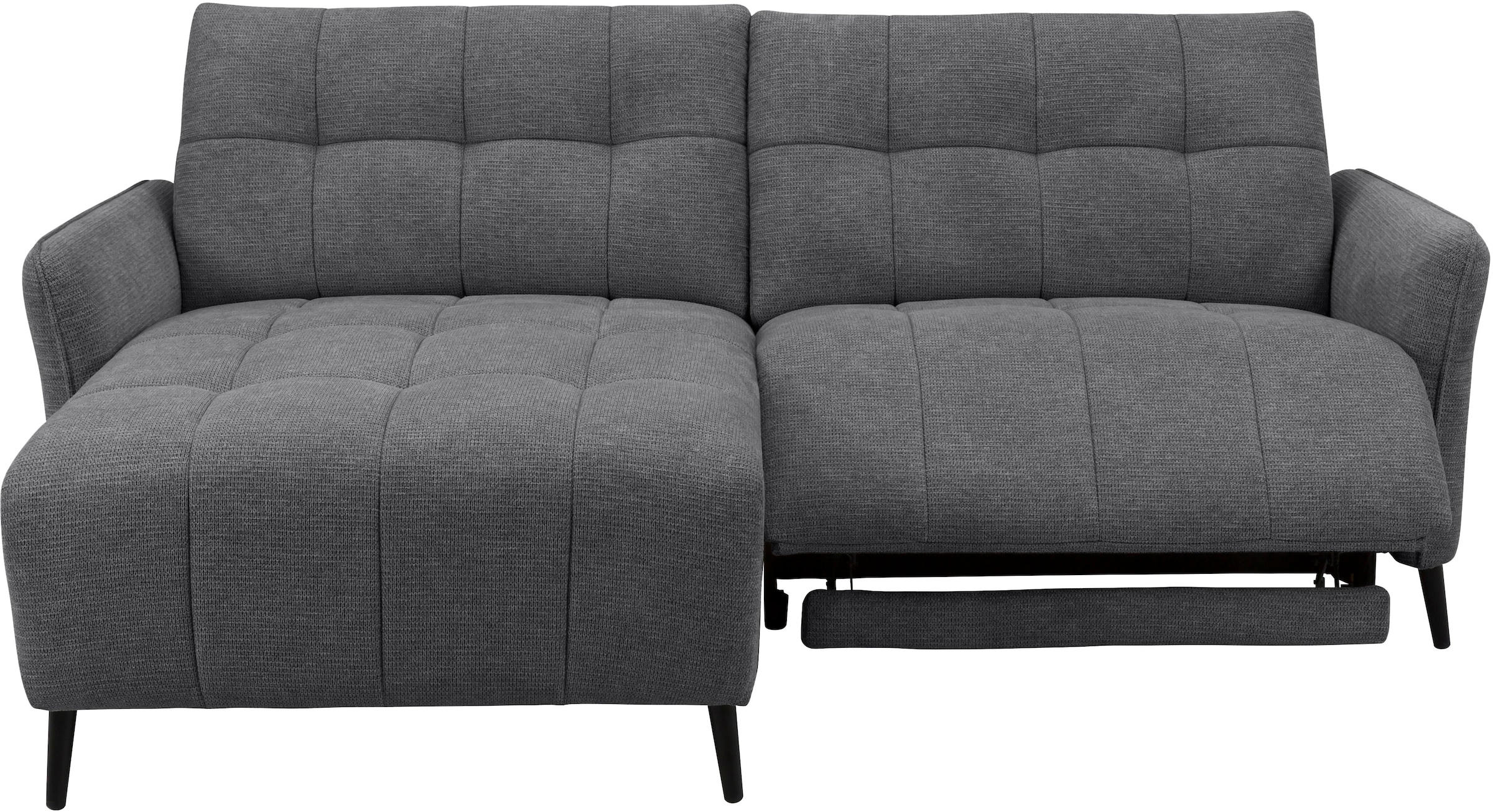 INOSIGN Ecksofa »DENIO 3-Sitzer, L-Form (Breite 209cm), elektr. Relaxfunktion, USB-A/C«, Liegefunktion durch Recliner, Federkernpolsterung