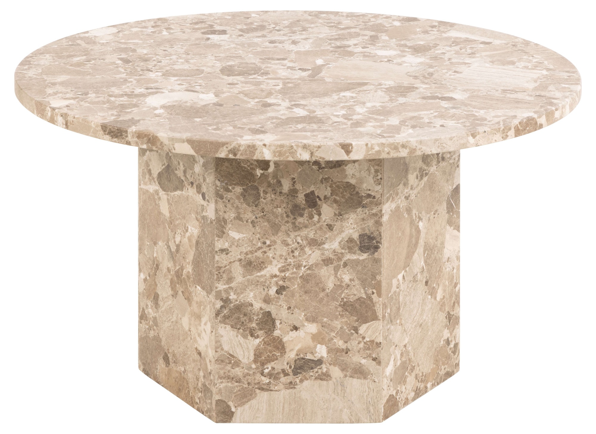 ACTONA GROUP Couchtisch »Naxos«, Rund Couchtisch, matt Latte lackiert Marmo günstig online kaufen