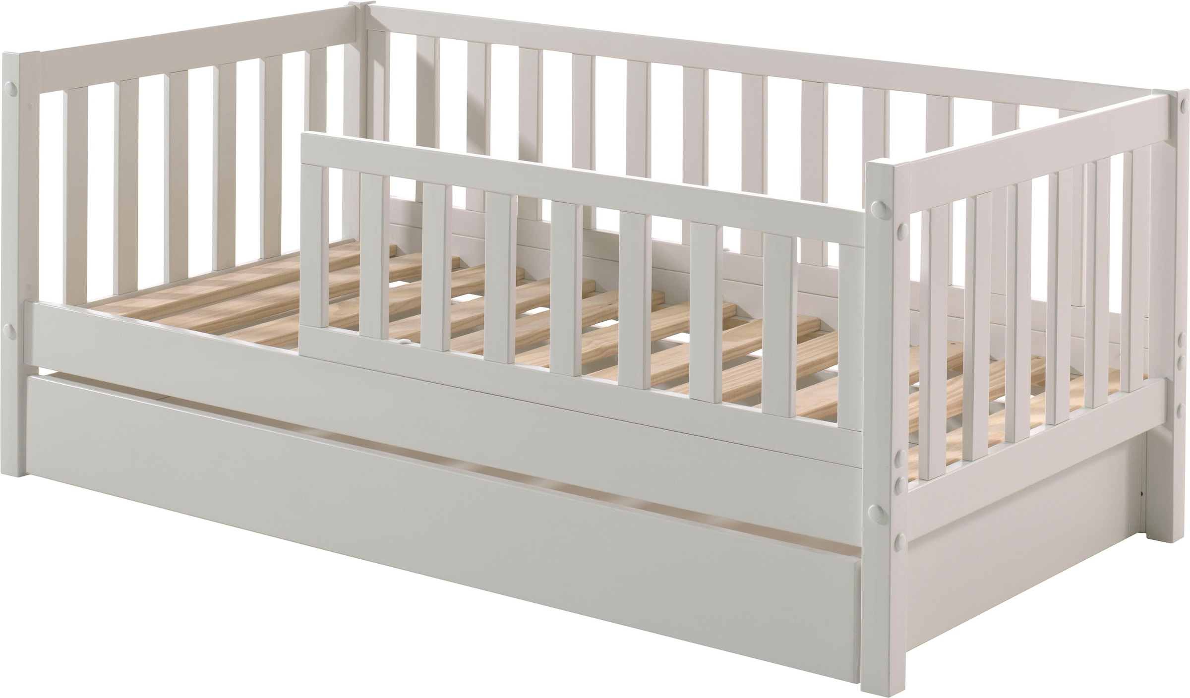 Vipack Kinderbett »Junior«, (Made in Europe), mit Rolllattenrost, wahlweise mit Schublade