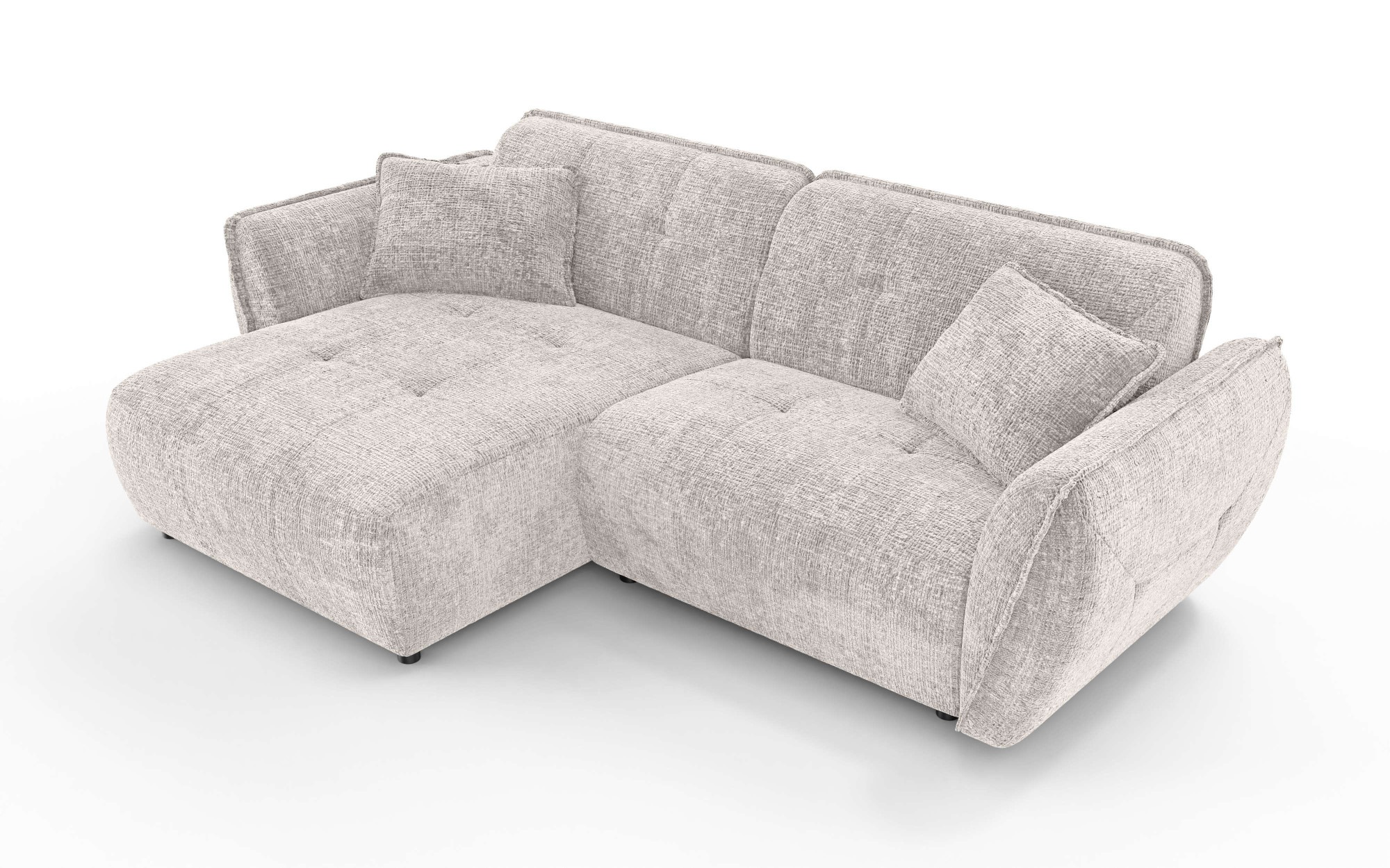 Home affaire Ecksofa »MIRELDA L-Form mit Steppungen, Recamiere rechts/links günstig online kaufen