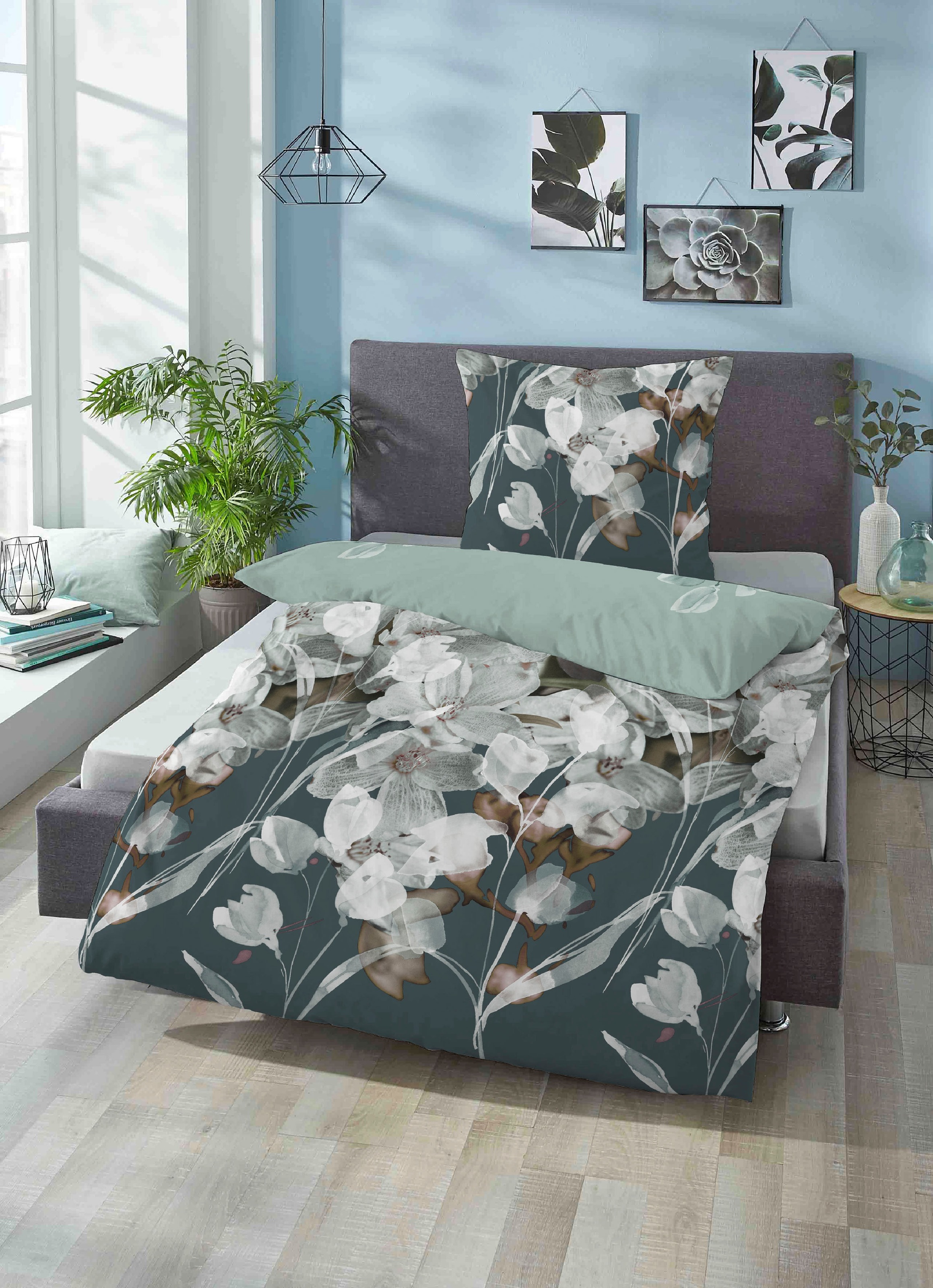 Biberna Wendebettwäsche »Stefanie in Gr. 135x200, 155x220 oder 200x200 cm«, günstig online kaufen