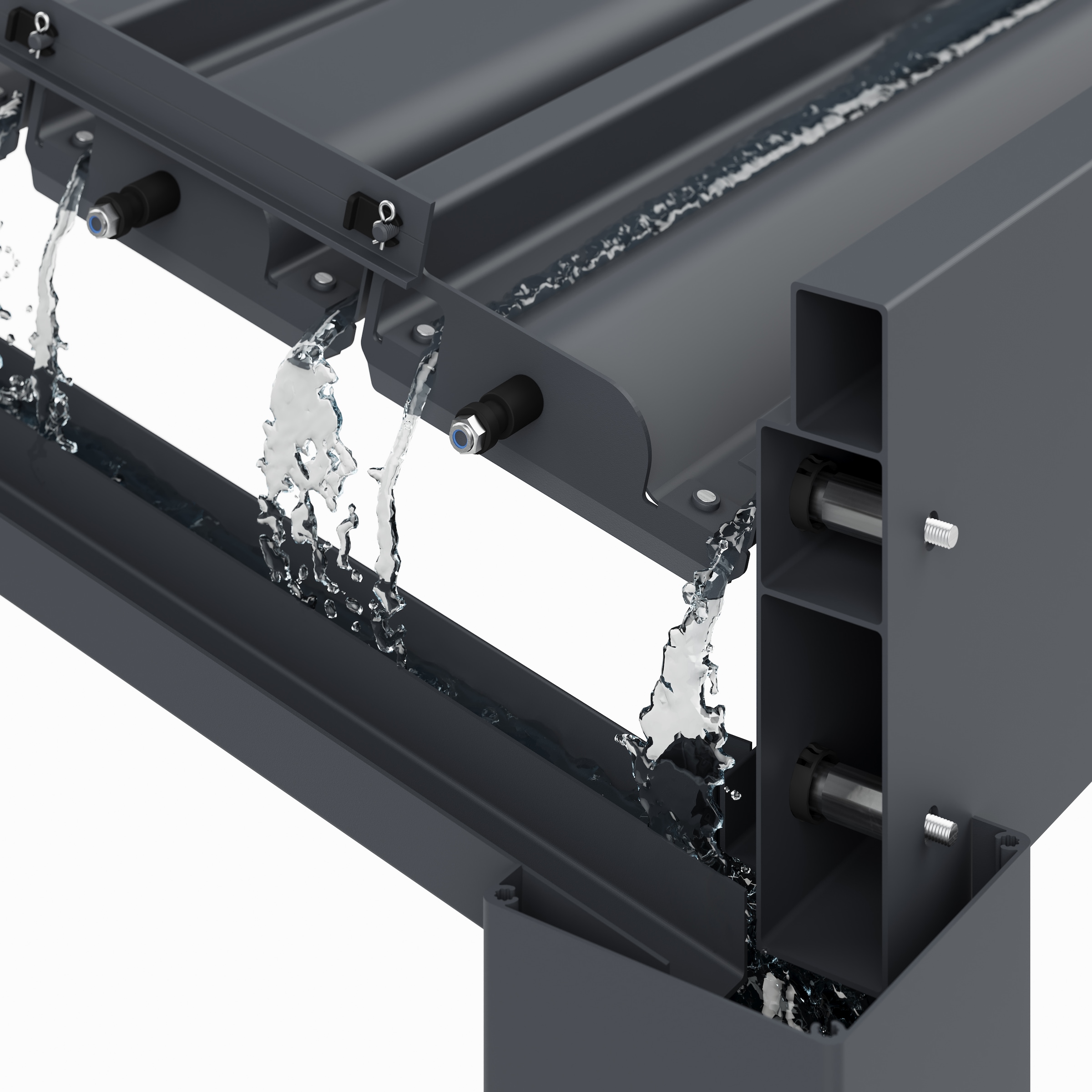 Paragon Pergola »mit Lamellendach Icon 1013 Anthrazit« Mit verstellbaren Aluminiumlamellen