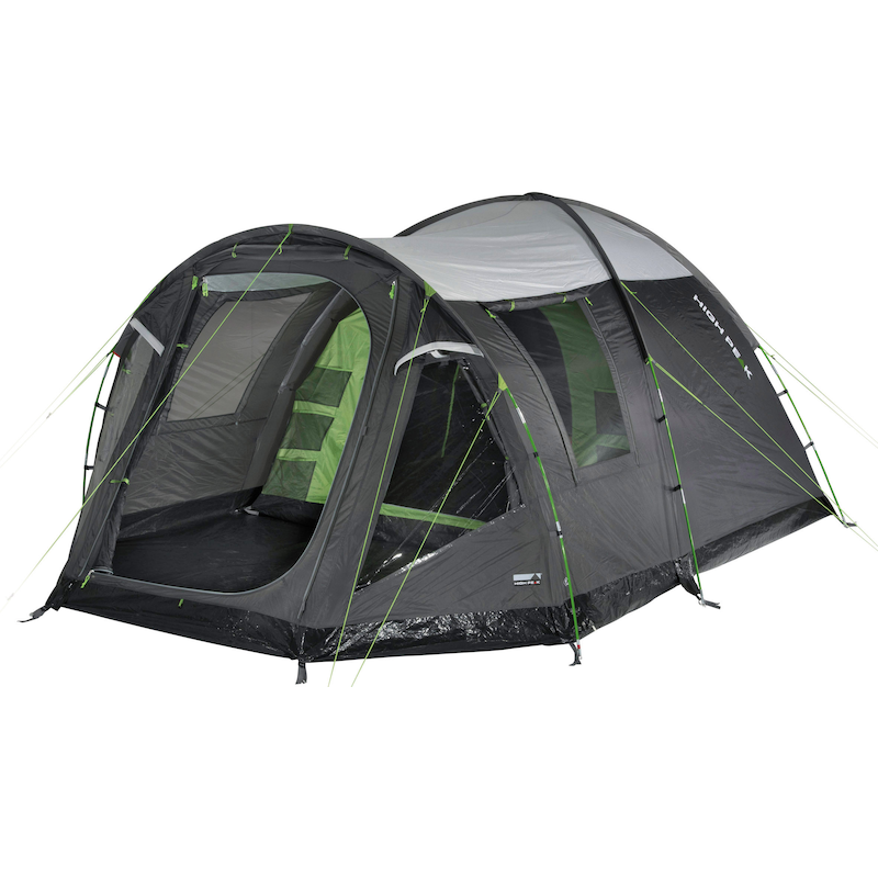 HIGH PEAK Kuppelzelt »Zelt Santiago 5.0« 5 Personen hellgrau-dunkelgrau-grün