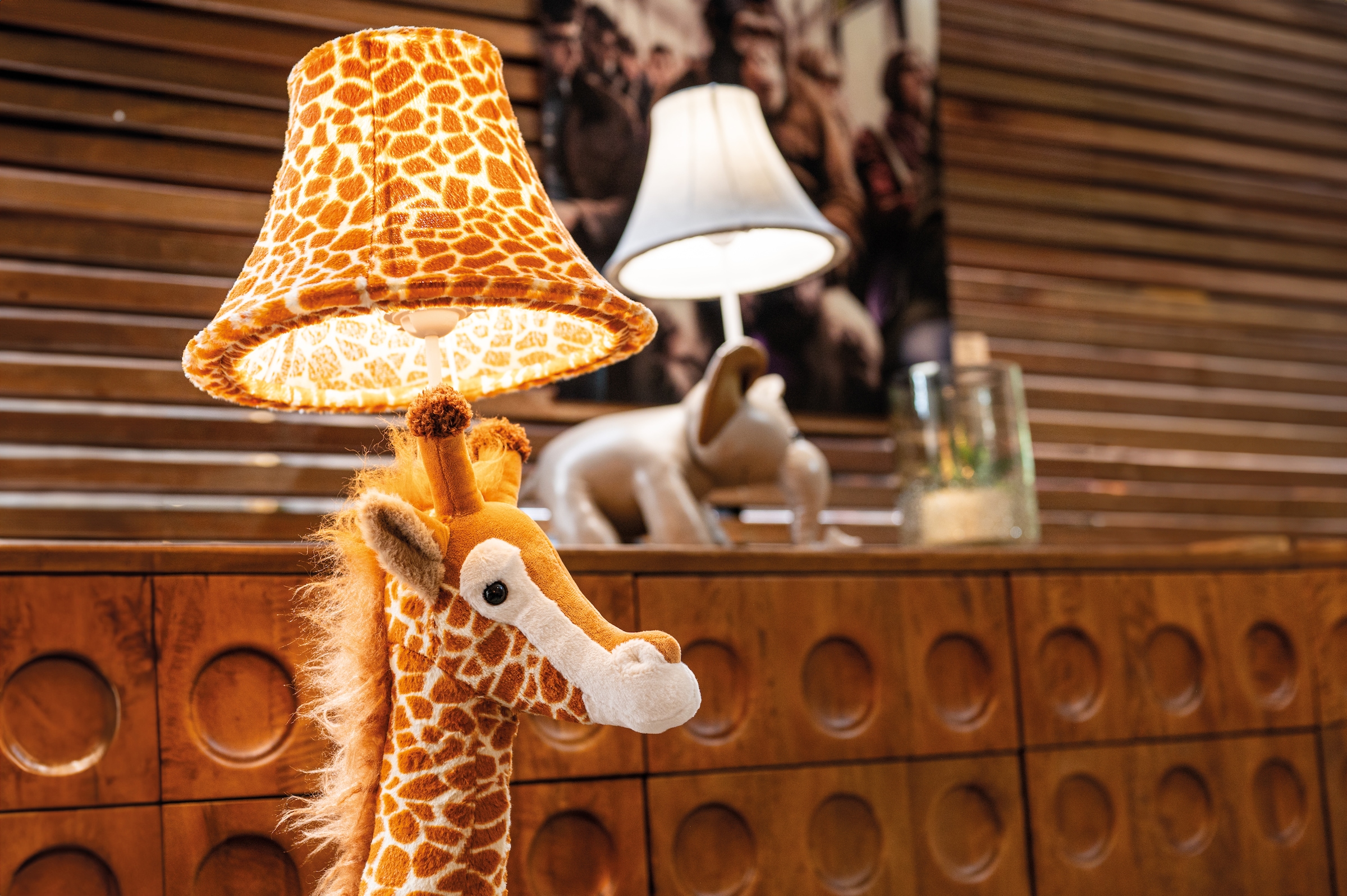 Happy Lamps for smiling eyes LED Stehlampe »Raffi die Giraffe«, 1 flammig, Leuchtmittel GU 5,3 | LED fest integriert, Hochwertig, Einzigartig, Zertifiziert, Nachhaltig