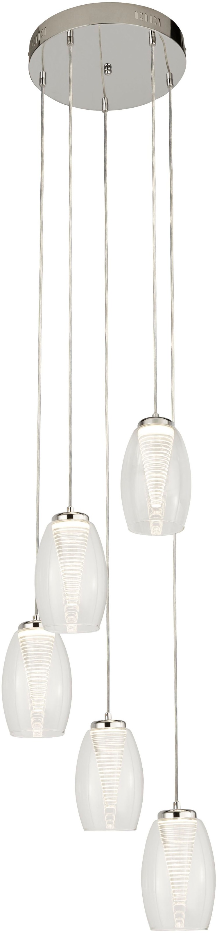 Searchlight LED-Hängeleuchte »Hängeleuchte Cyclone, 5-flammig« LED-Modul 1 günstig online kaufen