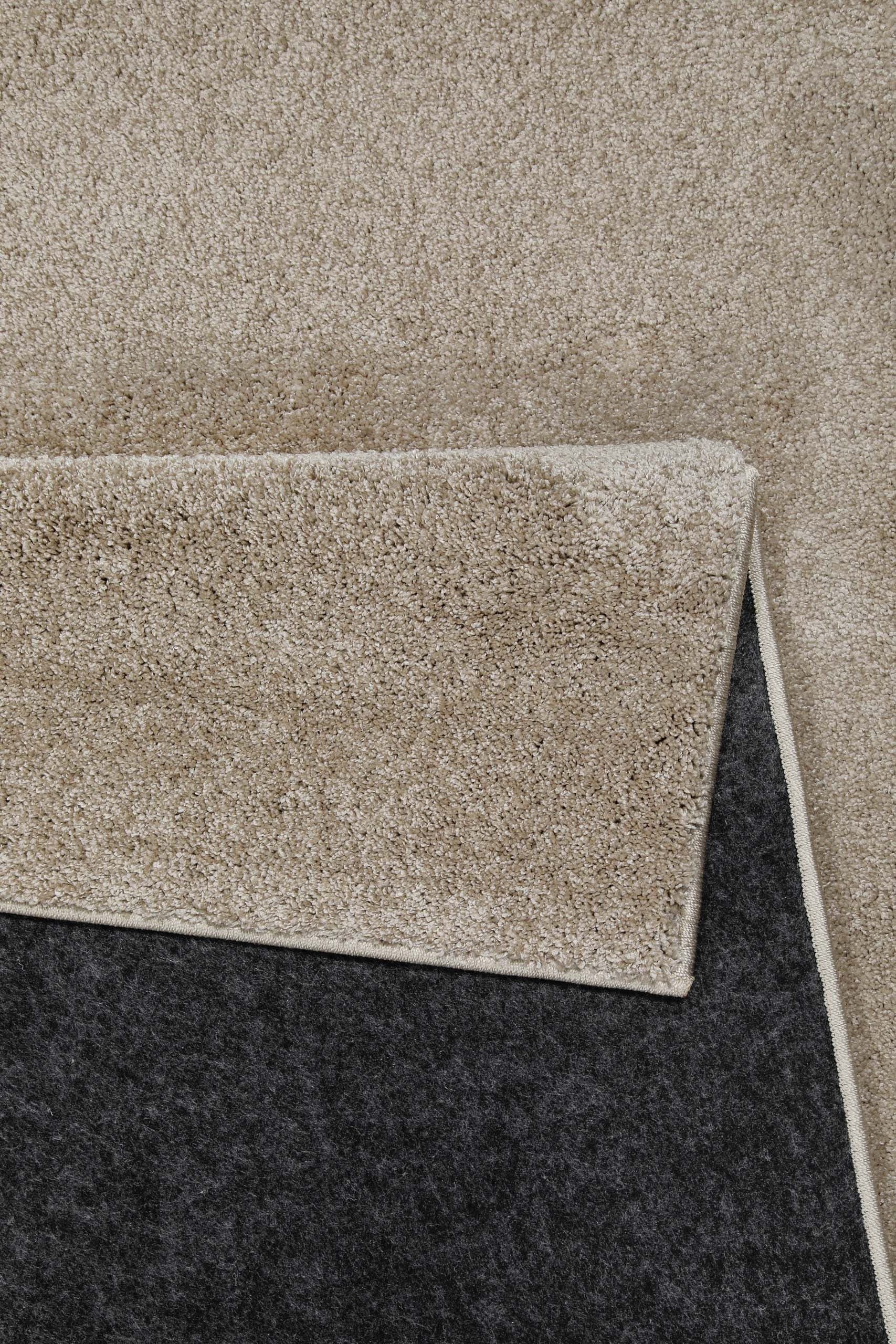 Wecon home Teppich »Wogh« rechteckig 25 mm Höhe Kurzflor, maschinell gewebt, robust, Wohn- & Schlafzimmer, einfarbig