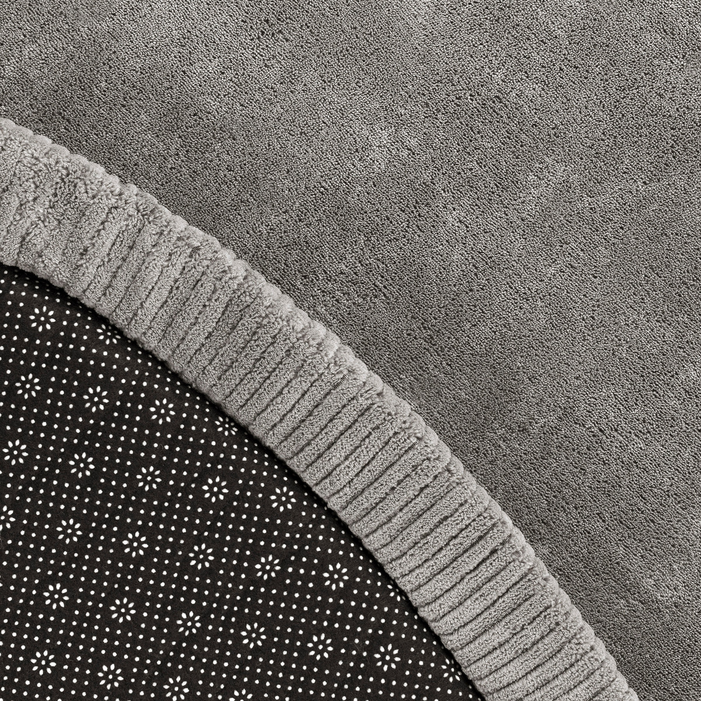 Paco Home Teppich »Tatami 475«, rund, 24 mm Höhe, Kurzflor, Uni Farben, mit Memory Foam, waschbar