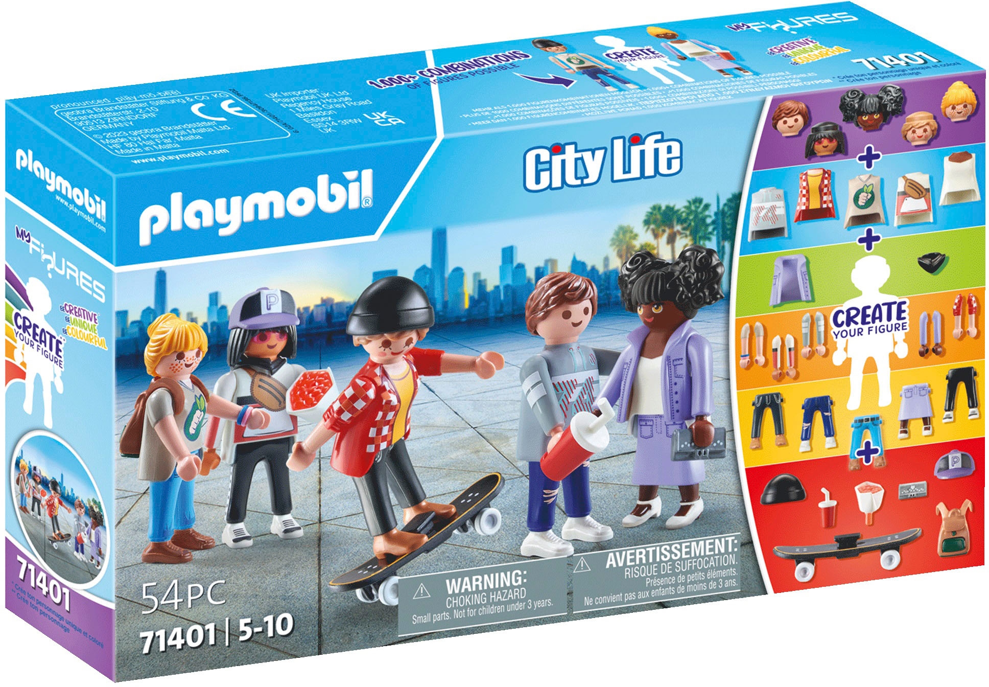 Playmobil® Konstruktions-Spielset »My City Life, Fashion (71401), My Figures«, (54 St.)