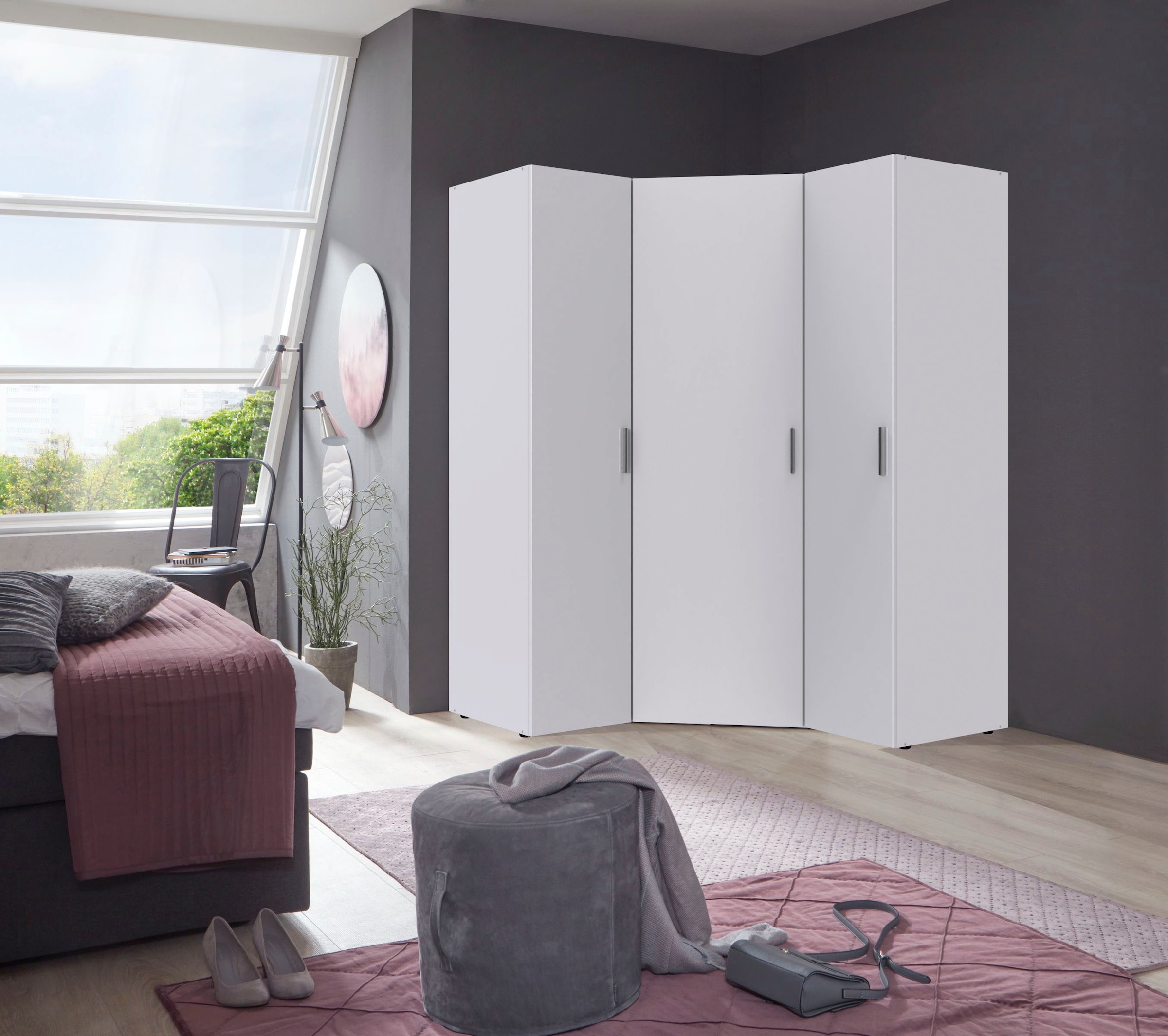 Wimex Schranksystem »Münster«, (Spar-Set, 3tlg: Eckschrank+ 2 Schränke 40cm breit), Mehrzweckschrank