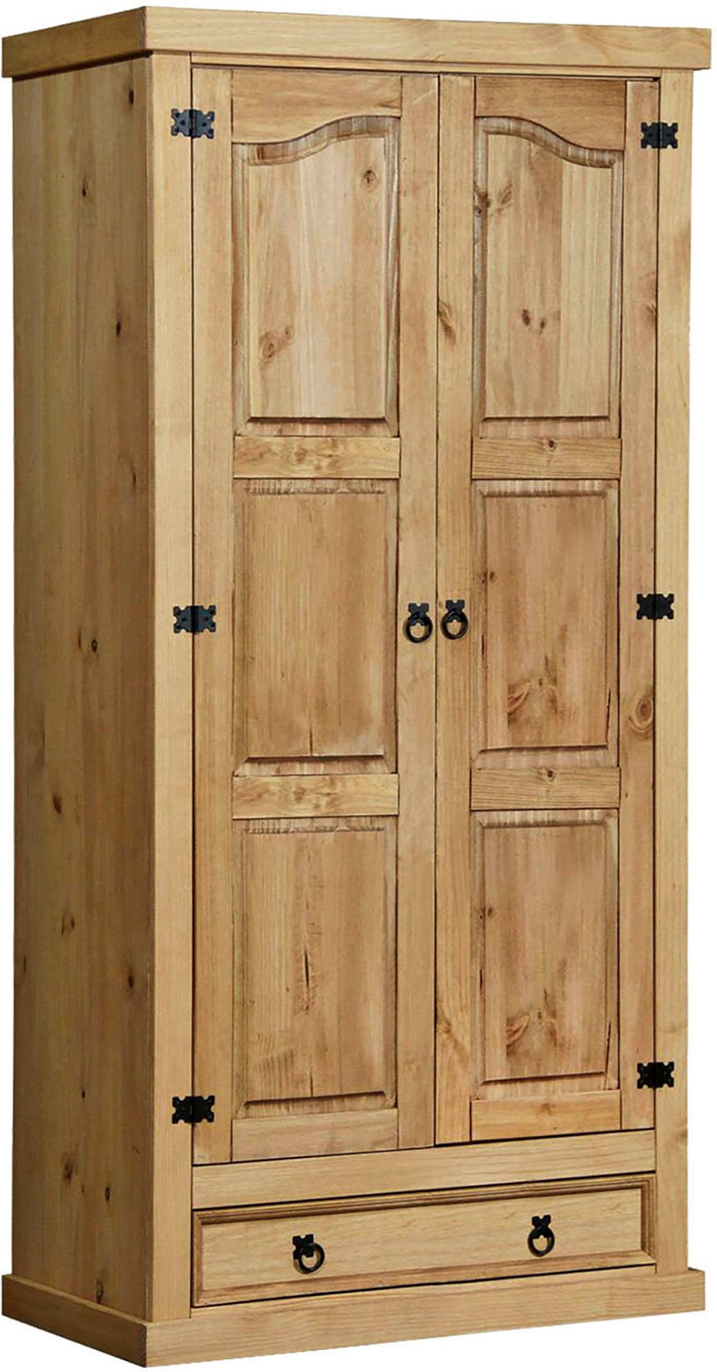 Home affaire Kleiderschrank 1 Stk. tlg. Holzoberfläche honigfarbend gewachs günstig online kaufen