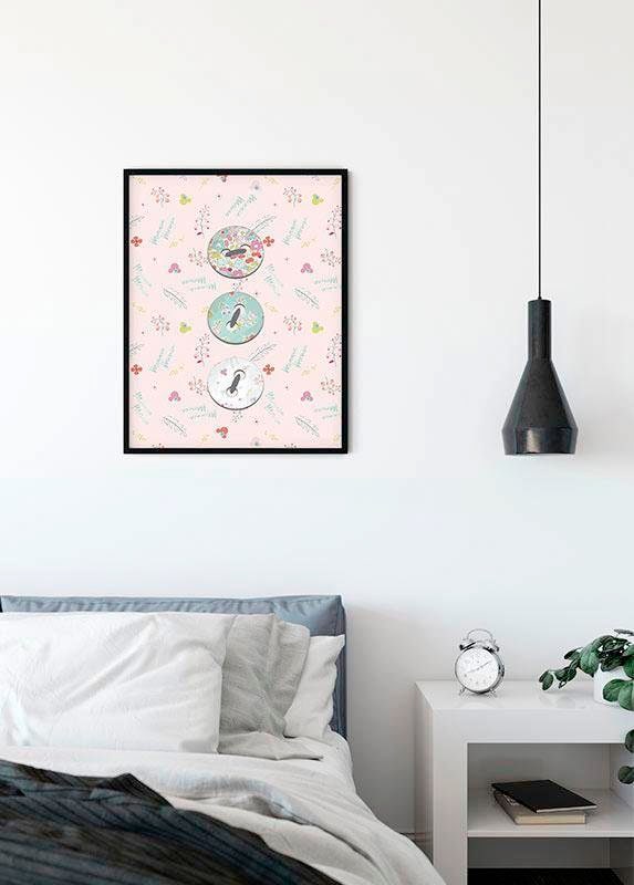 Komar Bild »Minnie Mouse Buttons«, Disney, (1 St.), Wandbild zur Dekoration im Kinderzimmer - ohne Rahmen