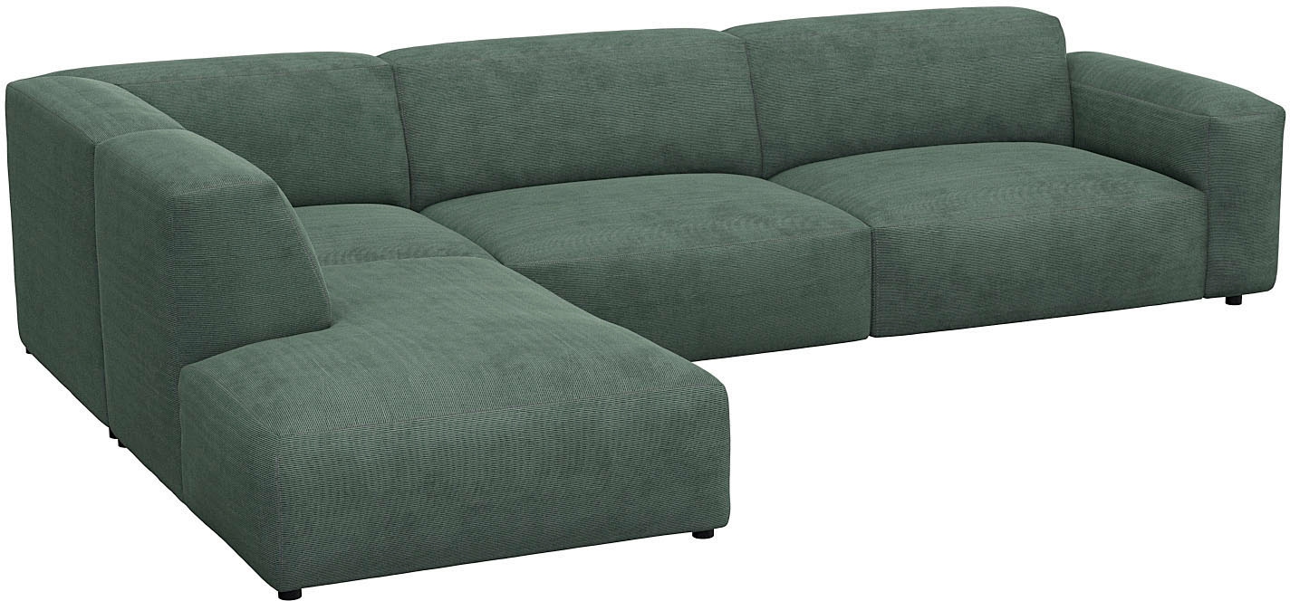 FLEXLUX Ecksofa »Lucera, super bequem durch hochwertigen Sitzaufbau mit Kaltschaum«, modern & anschmiegsam, L-Form, Designsofa