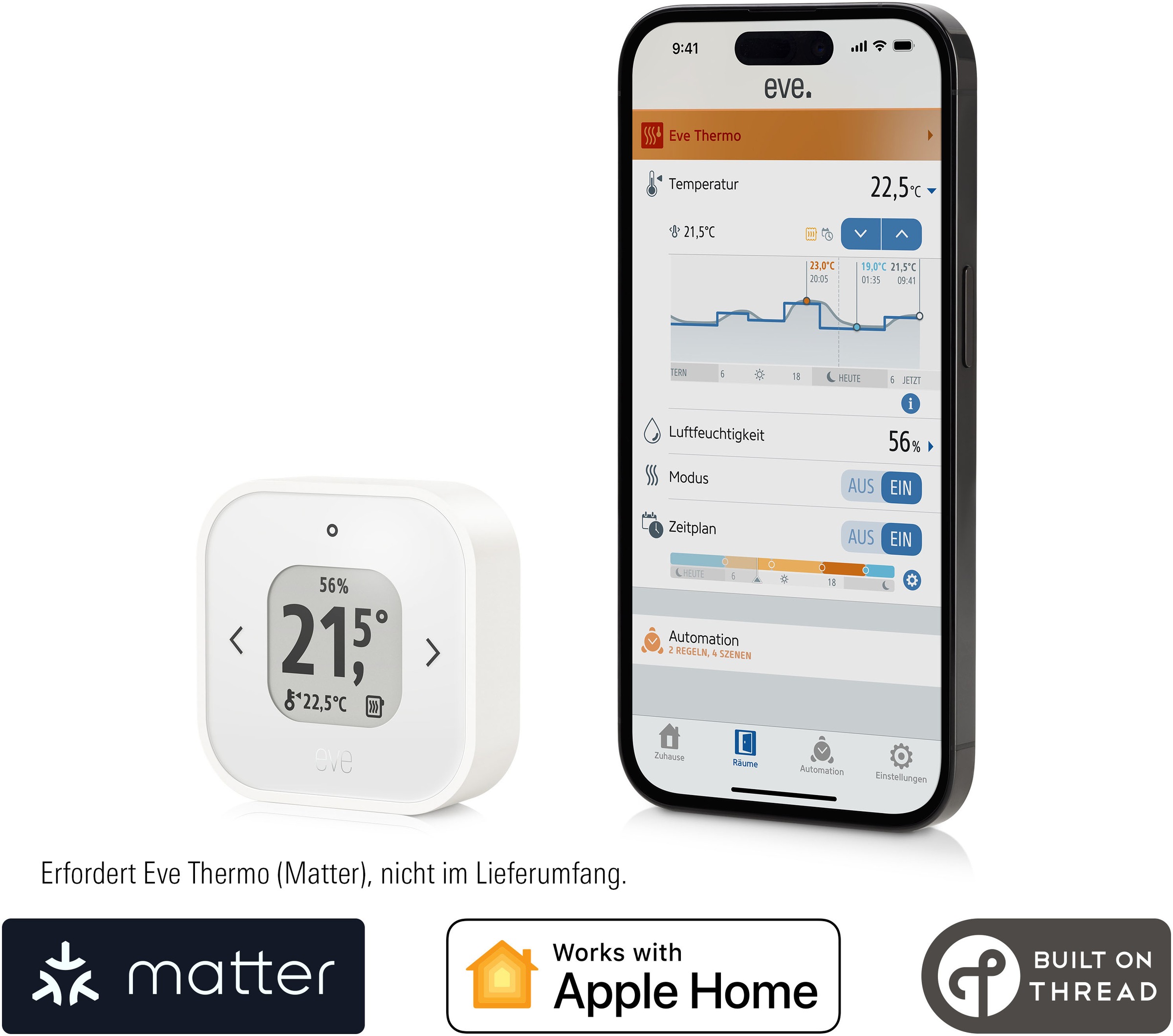 EVE Raumthermostat »Thermo Control«