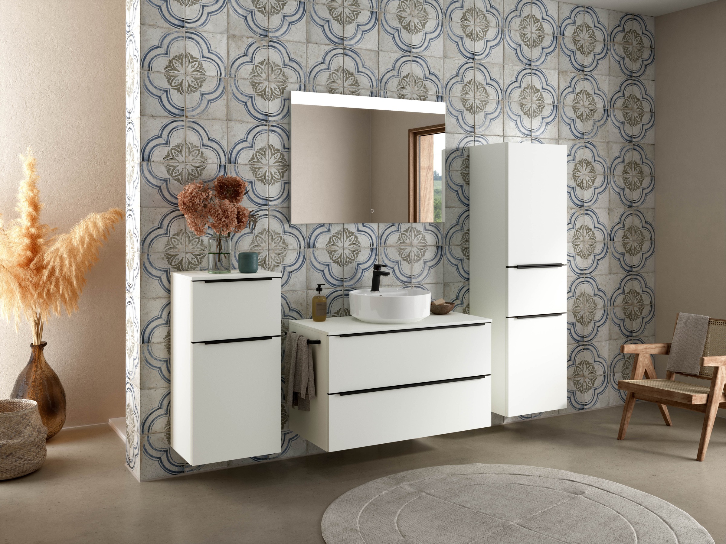 nobilia® Badmöbel-Set »Alvene« vormontiert, mit Soft-Close, 2 Stk. tlg. günstig online kaufen