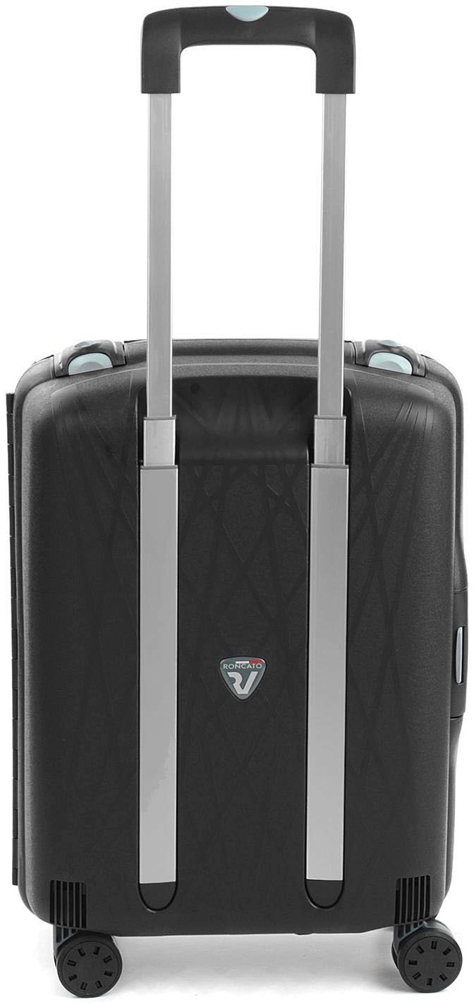 RONCATO Hartschalen-Trolley »Light Carry-on, 55 cm, schwarz«, 4 Rollen, Handgepäck-Koffer Reisegepäck Hartschalen-Koffer mit TSA Schloss