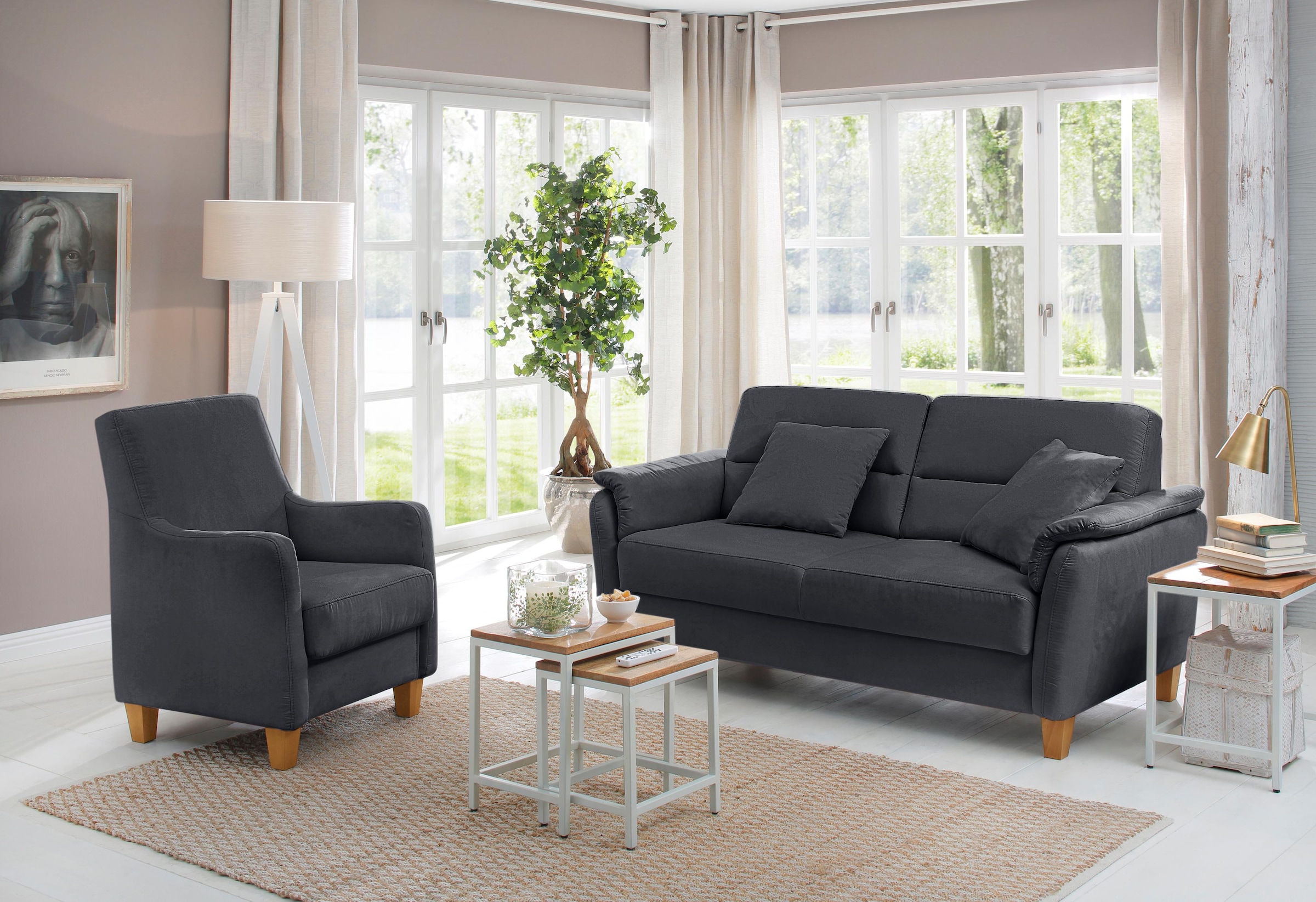 Home affaire Sessel »Palmera, B: 70 cm« mit Federkern günstig online kaufen
