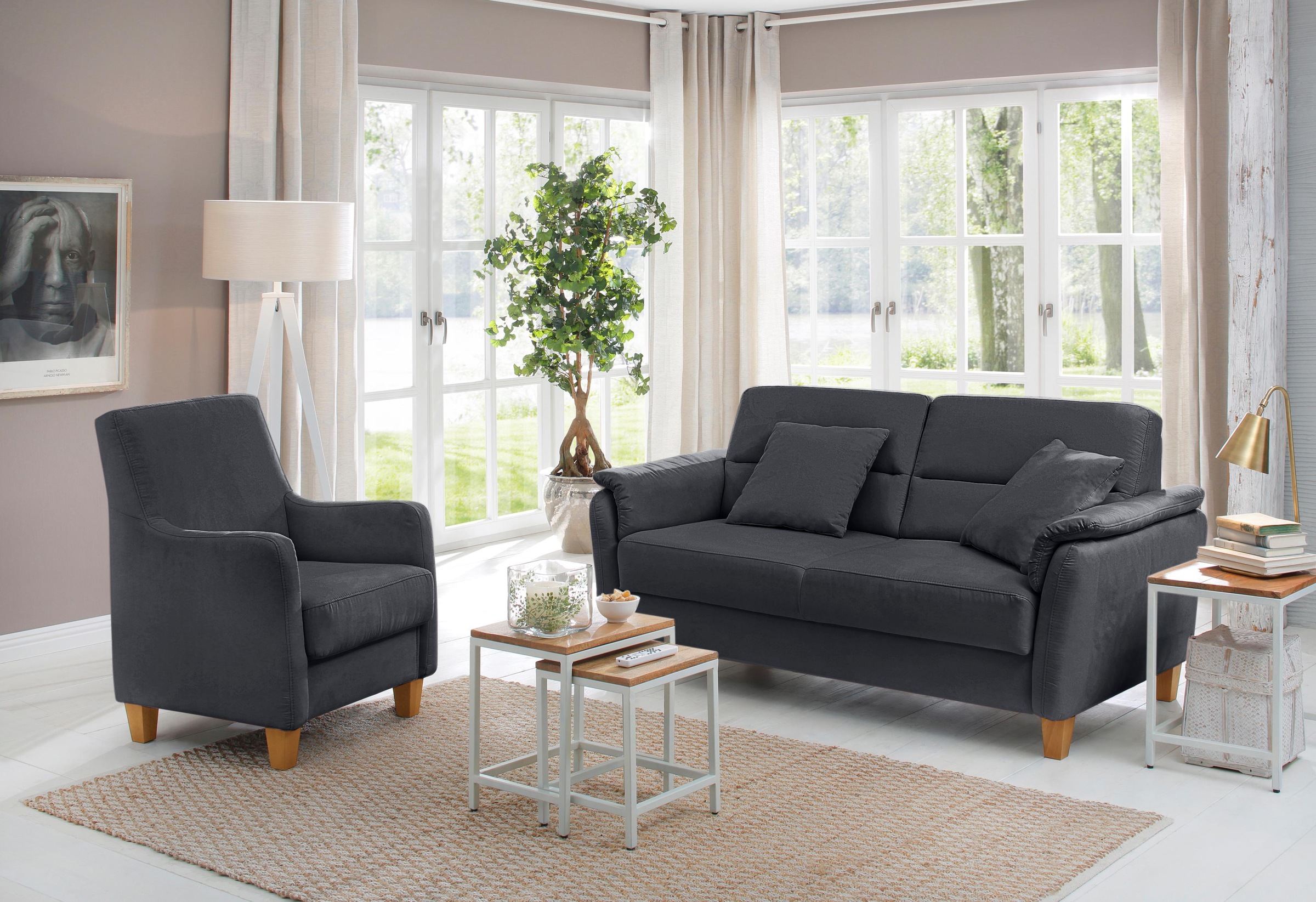 Home affaire Sessel »Palmera«, Federkern-Polsterung, passend zur Serie »Pal günstig online kaufen