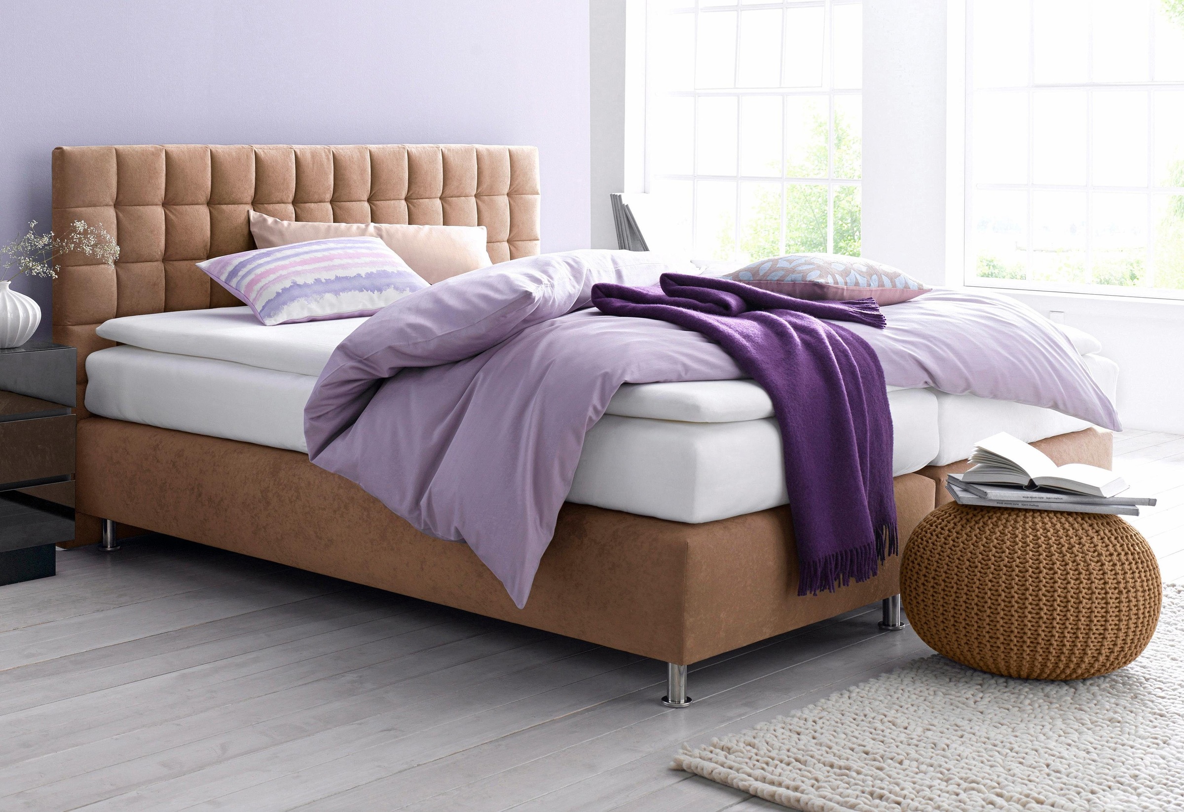 Westfalia Schlafkomfort Boxspringbett "Quercus", wahlweise mit LED-Beluchtu günstig online kaufen
