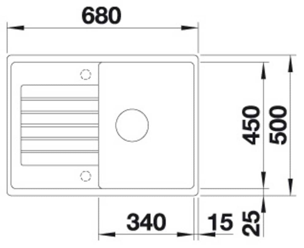 Blanco Granitspüle »ZIA 45 S Compact« 1 Stk. tlg. erhältlich in mehreren Farben