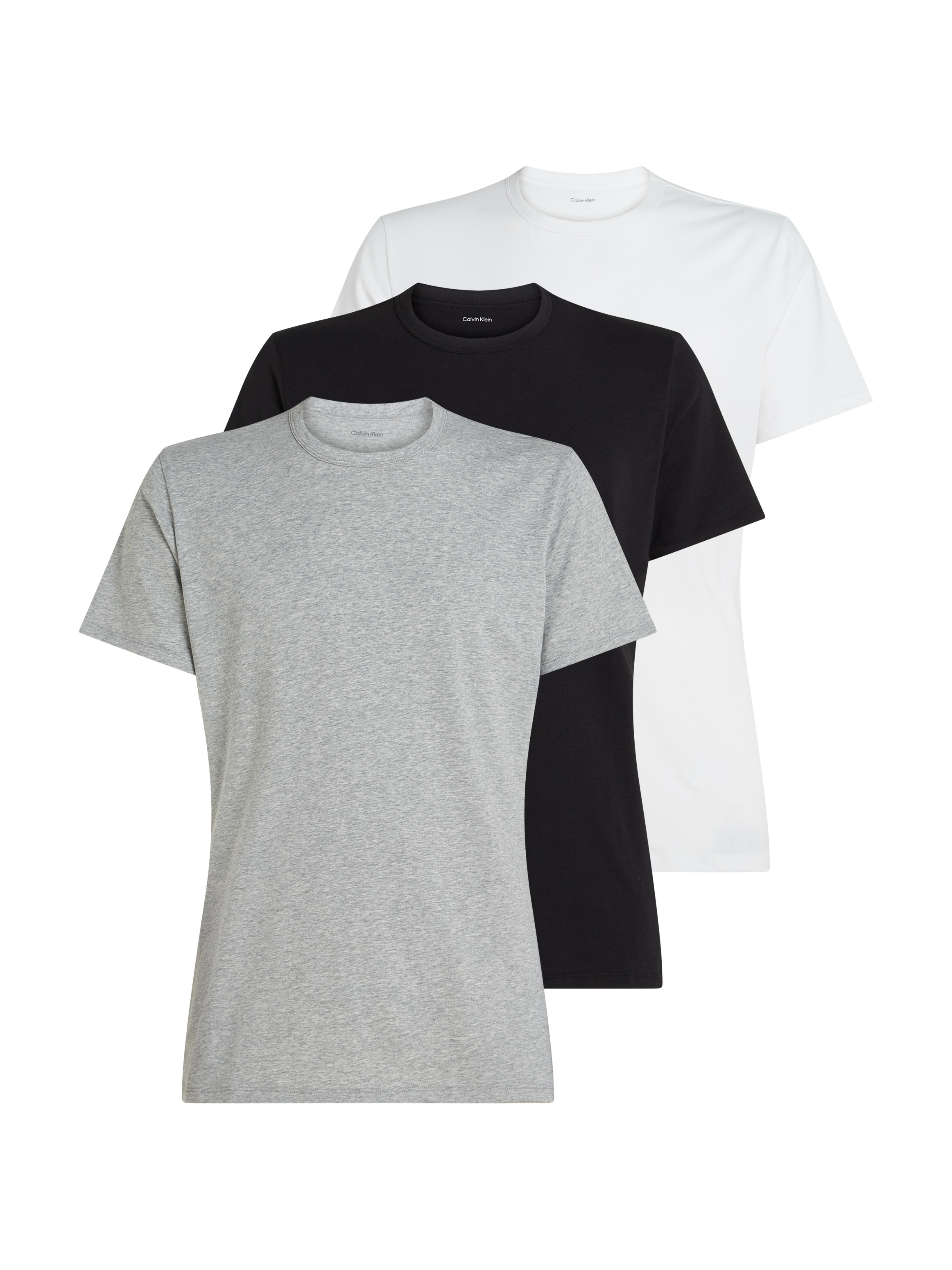 Calvin Klein Underwear T-Shirt »SHORT SLEEVE CREW NECK 3PK«, (Packung, 3 tlg., 3er-Pack), mit Logo am Saum