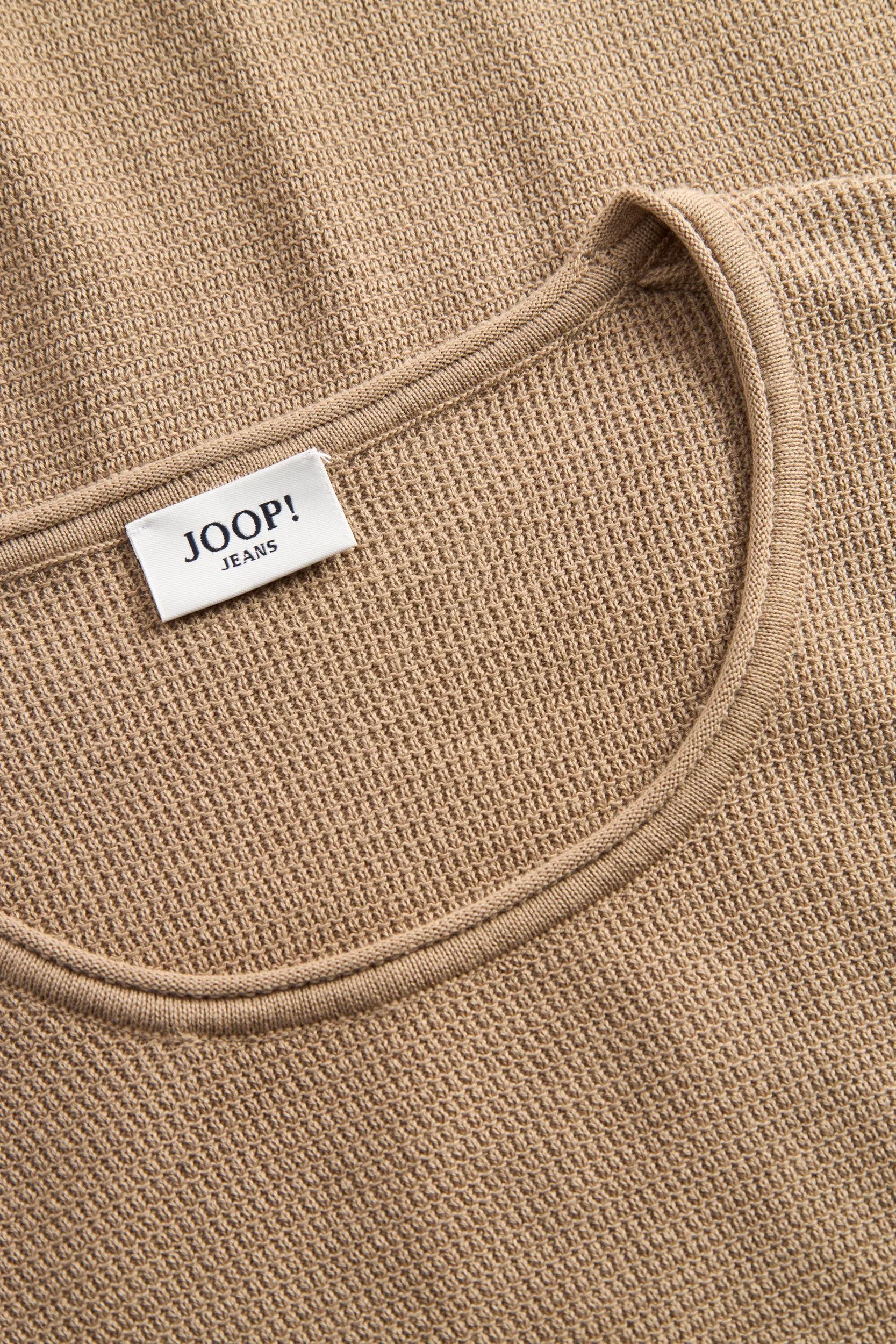 Joop Jeans Rundhalspullover »Svenor« mit feinem Strukturmuster