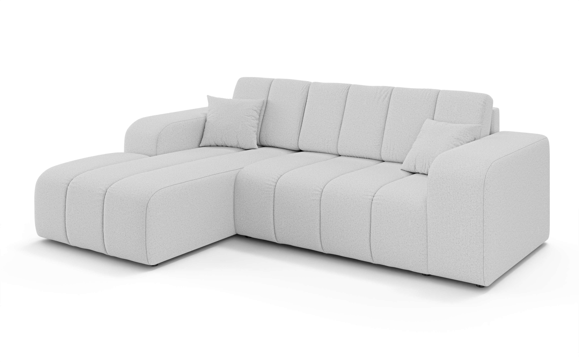 INOSIGN Ecksofa »CASSY L-Form, Schlafsofa mit Bettkasten, Maße B/T/H: 245/165/88 cm«, mit 2 Rückenkissen, Recamiere rechts oder links bestellbar