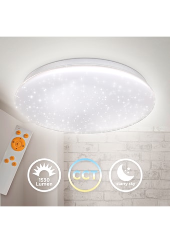 LED Deckenleuchte,  LED Sternenhimmel, Kunststoff-Metall, Weiß, Inkl. 1 x LED-Platine,...