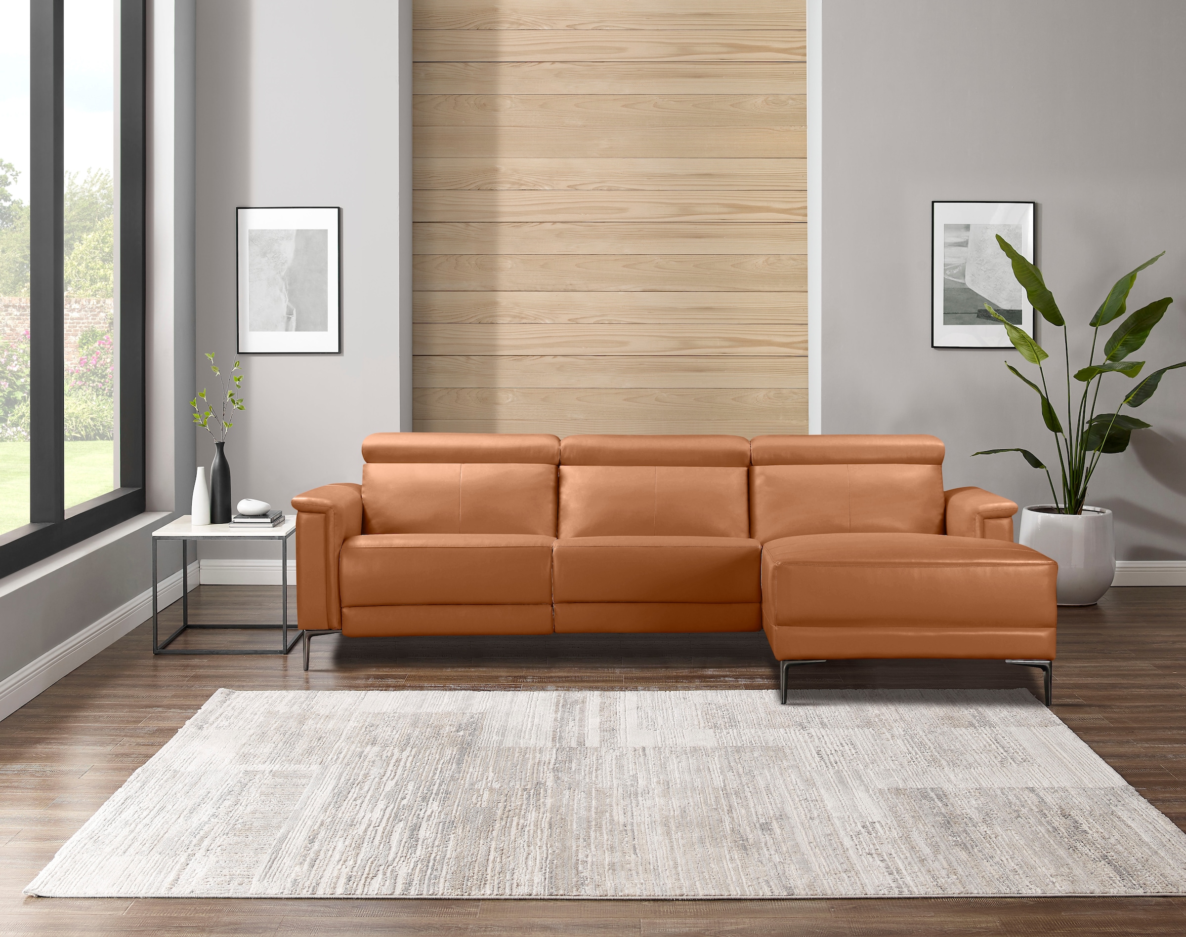 Home affaire Ecksofa »Lund, L-Form, 261cm, man. o. elektr. Relaxfunktion (m günstig online kaufen