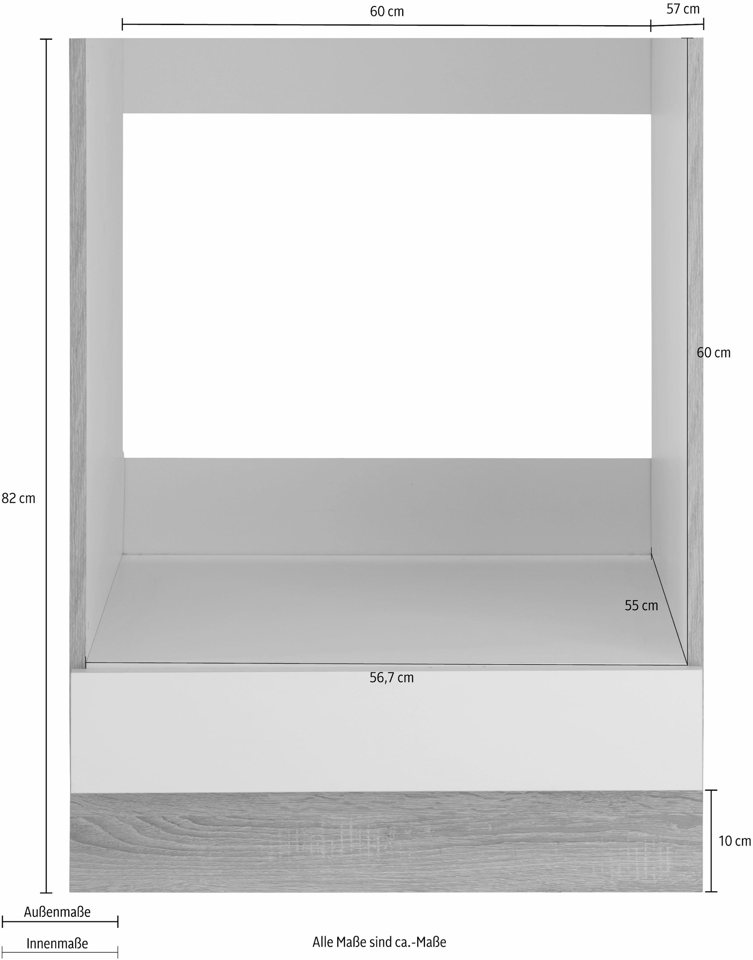 wiho Küchen Herdumbauschrank »Flexi«, Höhe 82 cm online bestellen