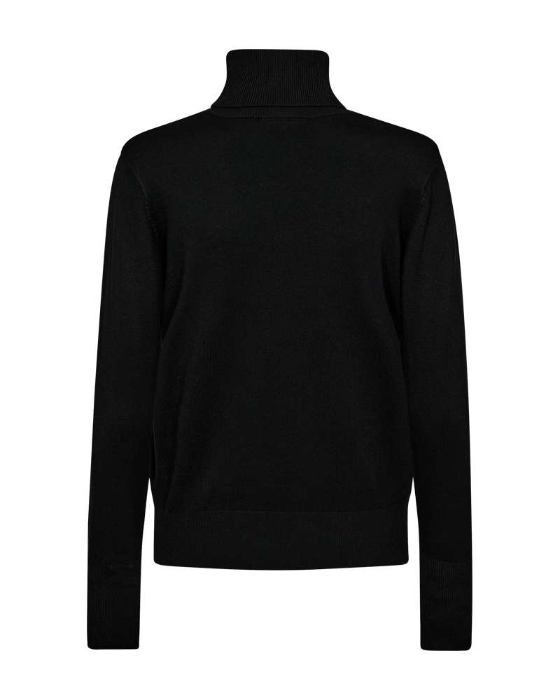 FREEQUENT Rollkragenpullover »Style Katie« Strickpullover mit Knopfleiste an den Ärmeln / Viskose-Stretch