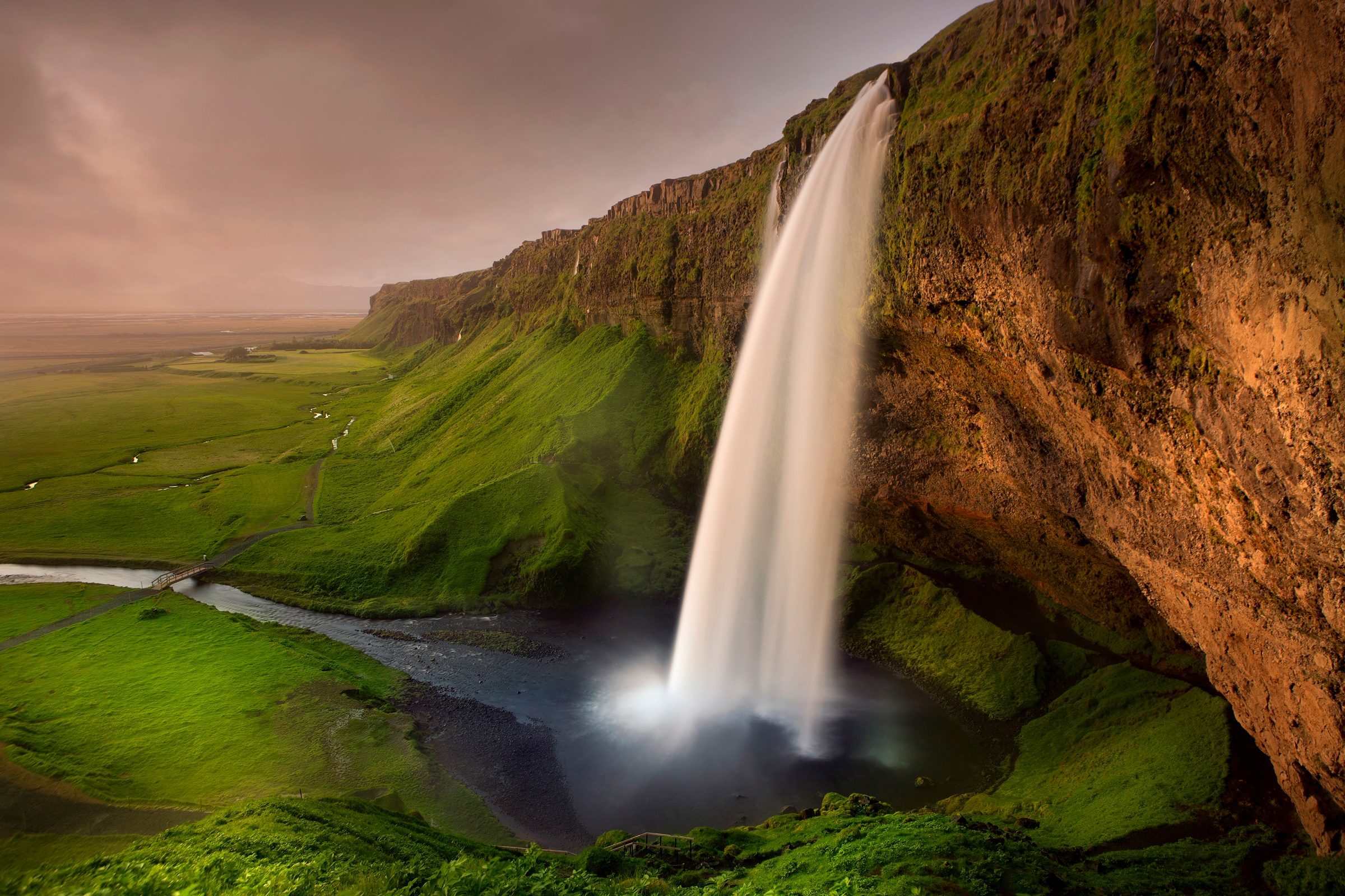 Papermoon Fototapete »Photo-Art NICOLAS SCHUMACHER, SELJALANDSFOSS« günstig online kaufen