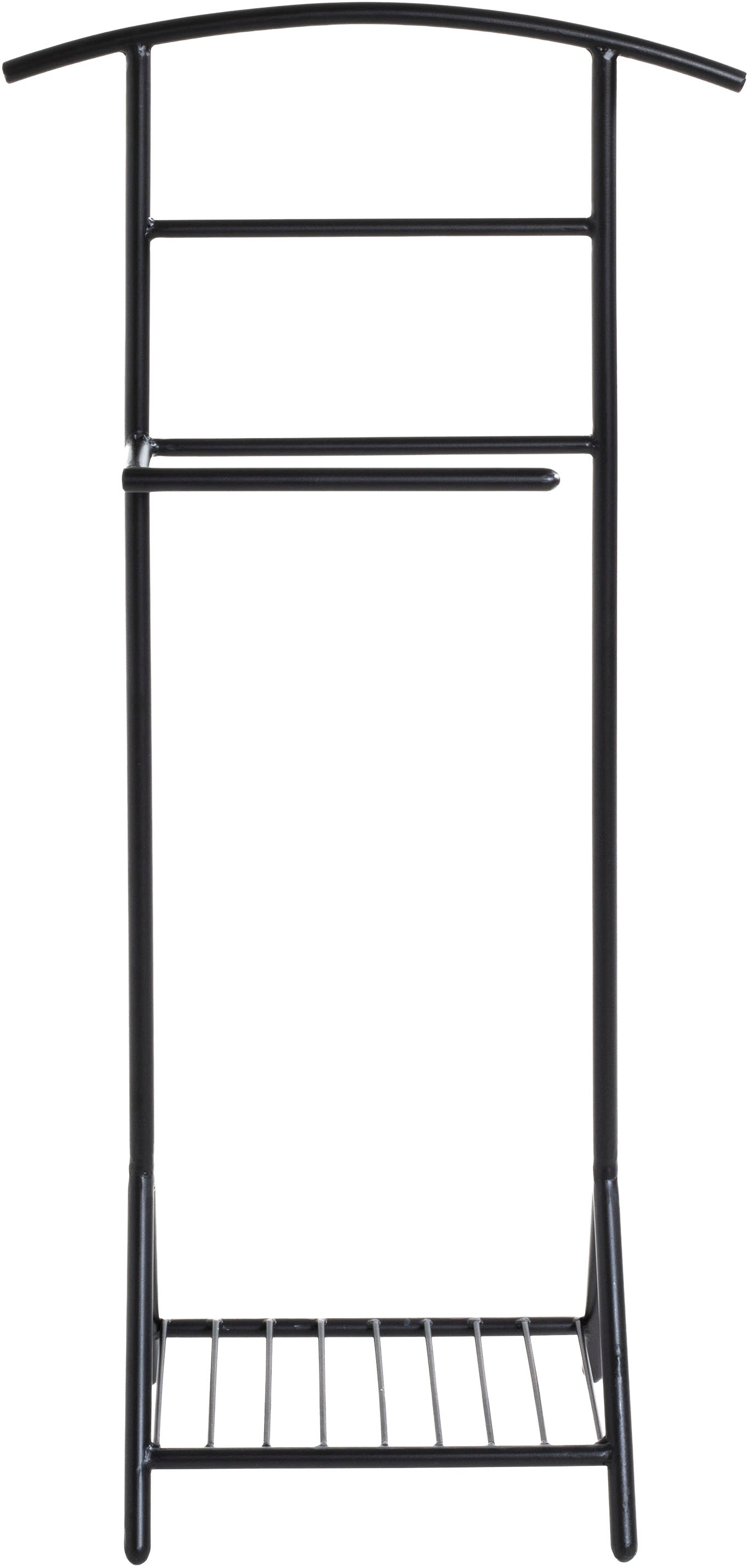 HAKU Herrendiener »Anzugständer, Dressboy, Kleiderboy, Kleiderbutler, Stiller Diener« freiform - aus Metall schwarz -B/T/H 45/26/101 cm