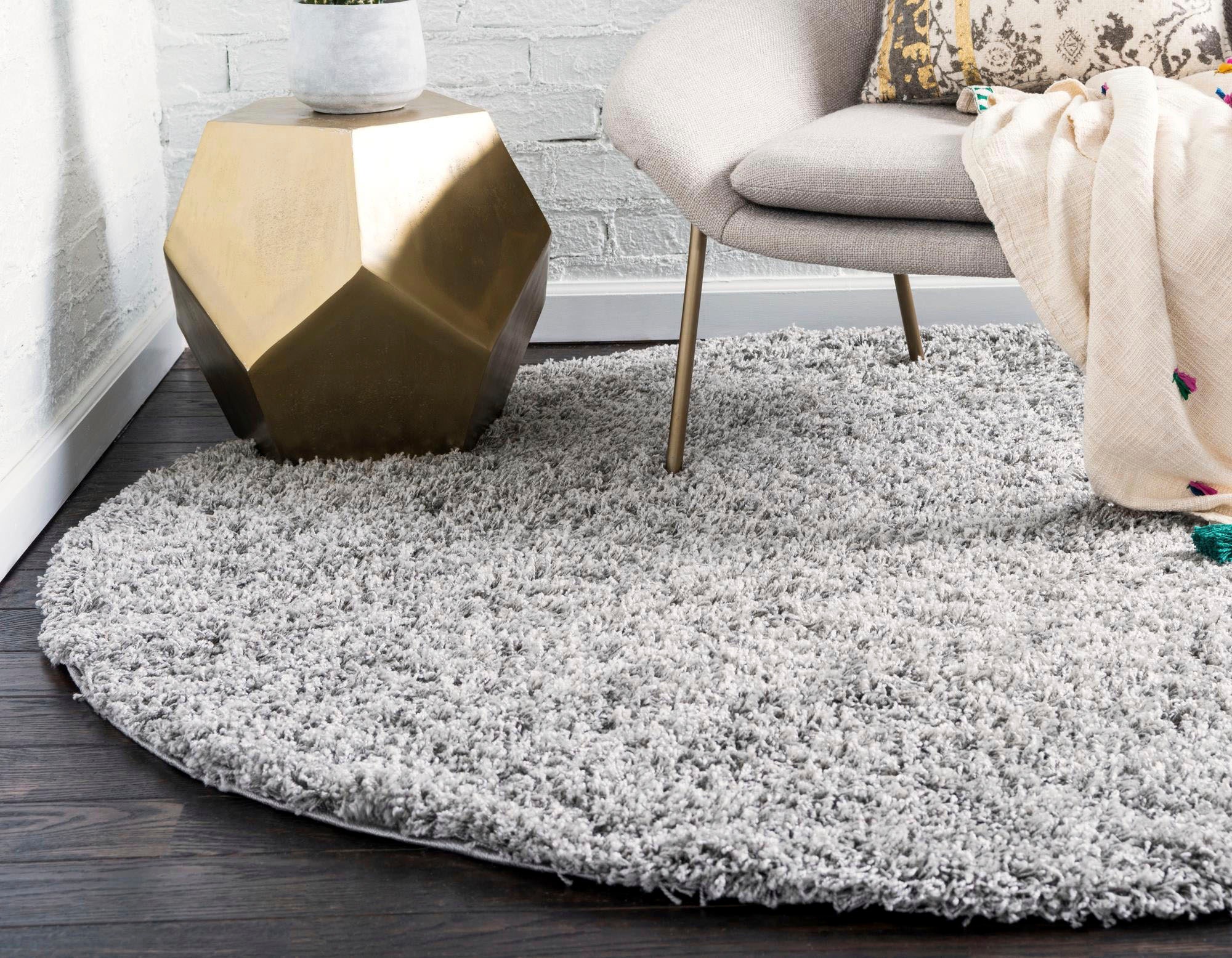 9. Bild von Myflair Möbel & Accessoires Hochflor-Teppich »Shaggy Shag«, rund, gewebt, Uni Farben, ideal im Wohnzimmer & Schlafzimmer