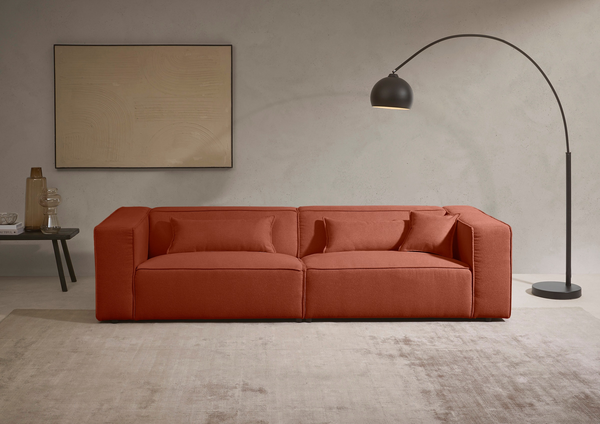 LeGer Home by Lena Gercke 3-Sitzer »PIARA, Couch mit Kedernaht, Sofa in Cor günstig online kaufen