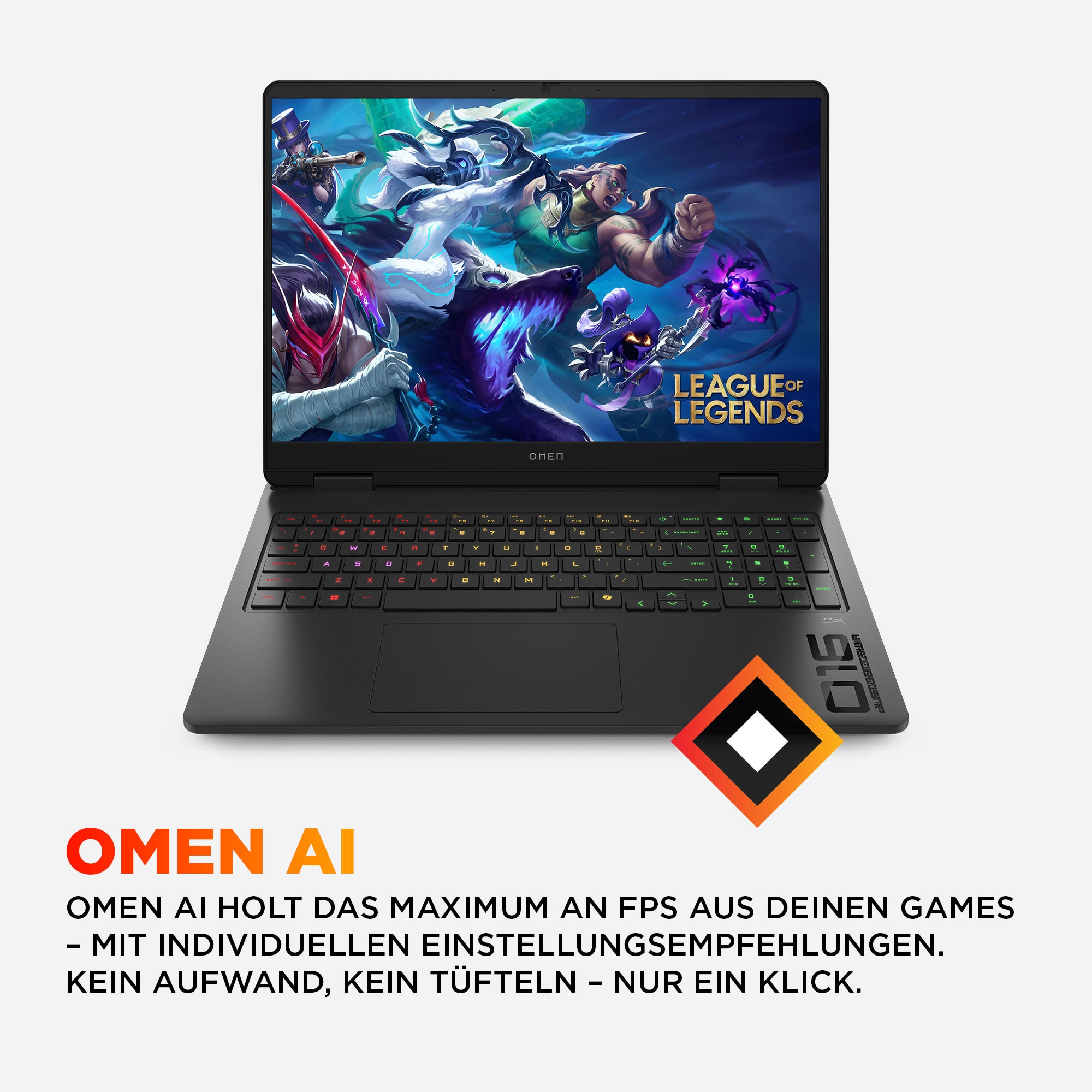 HP Gaming-Notebook »Omen 16-ap0095ng« 40,6 cm / 16 ″ AMD Ryzen 9 GeForceRTX5070 1.000 GB SSD