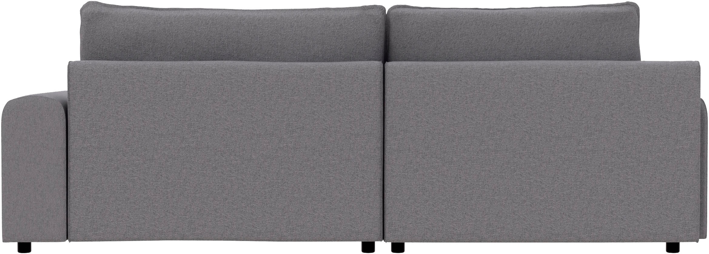 TRENDMANUFAKTUR Ecksofa »Fordon, Schlafsofa mit Bettkasten, Couch in L-Form, Breite 250 cm«, in Struktur LUMOS, 3D-Effekt, anthrazit, Recamiere links