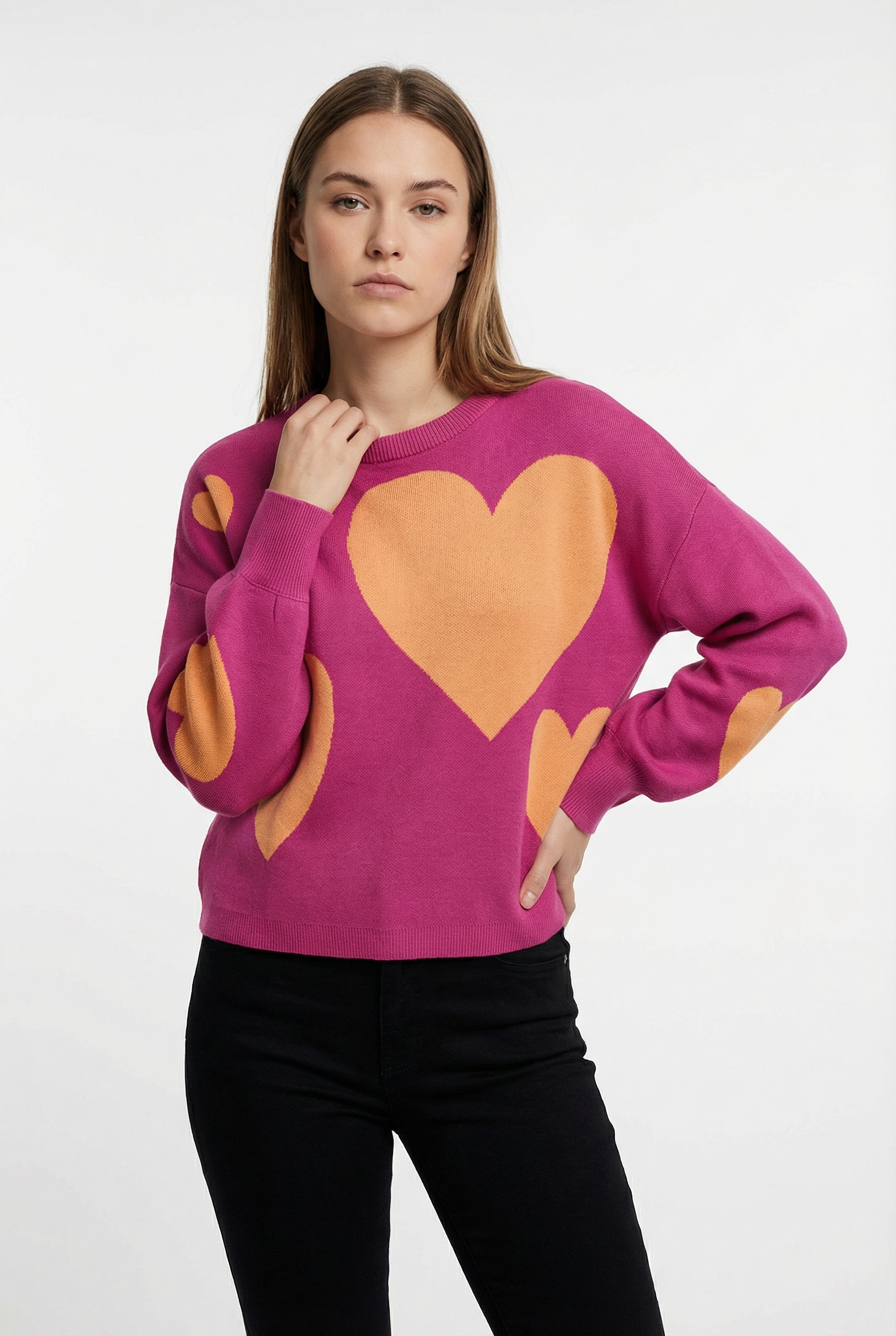 ONLY Strickpullover »ONLMONTANA LS JQ O-NECK CC KNT« mit Rippbündchen