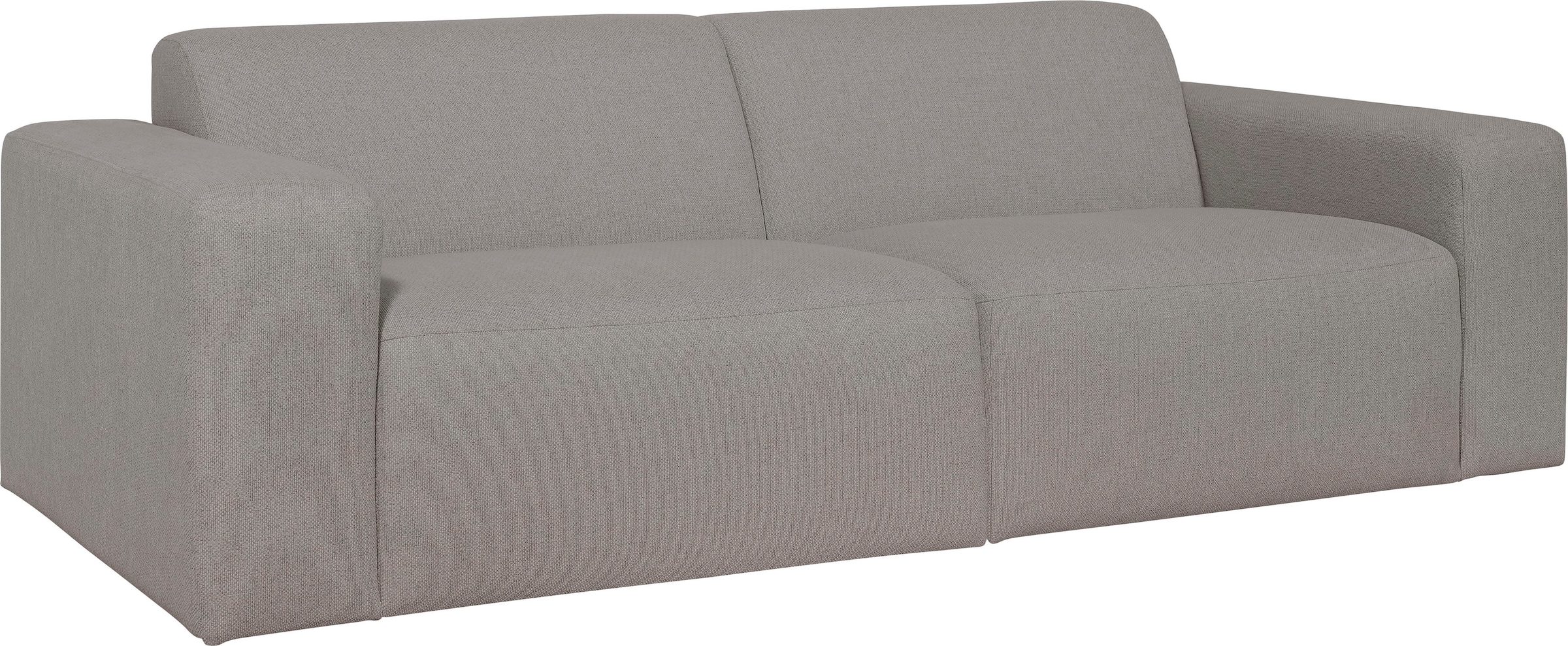 OTTO home 3-Sitzer »Koa, 228 cm, Modulsofa in Cord, Chenille, Struktur, Webstoff« Designsofa, weicher Lounge-Sitzkomfort, Welleunterfederung, bodentief