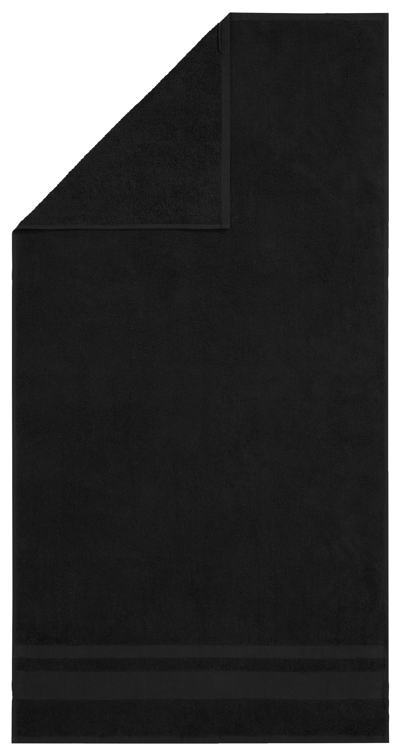 my home Duschtücher »Vanessa, 4x 70x140cm«, (Set, 4 St., 4er Set Badetücher 70 x 140 cm), Handtücher mit Bordüre, 100% Baumwolle, einfarbig, weich