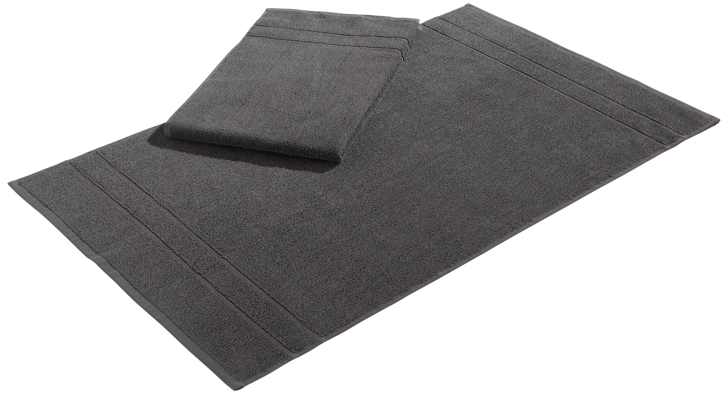my home Badematte »Inga, 2 tlg. Hotelmatten-Set« Höhe 4 mm beidseitig nutzb günstig online kaufen