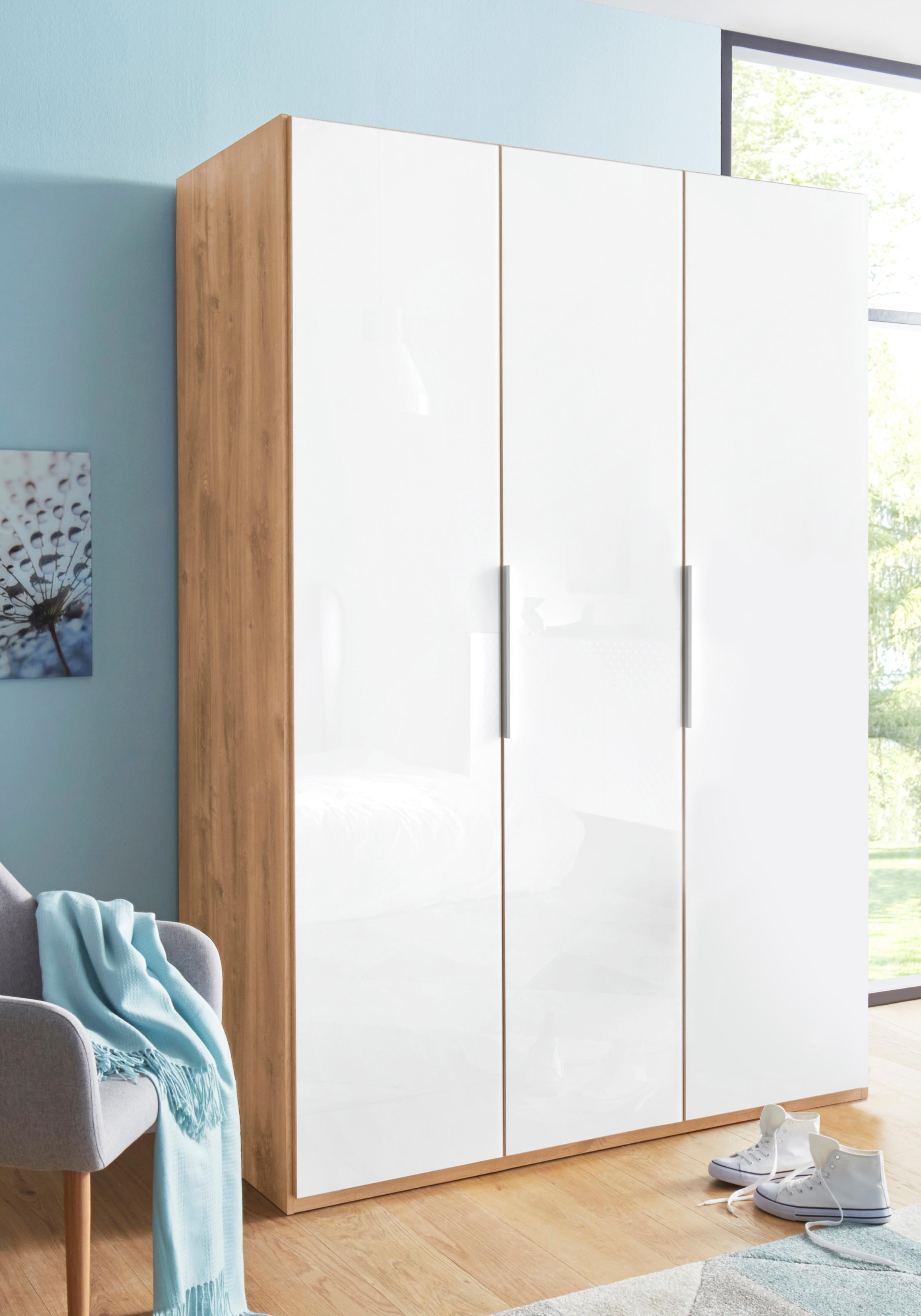Wimex Kleiderschrank »Level by fresh to go«, Türen vollflächig mit farbigem Glas