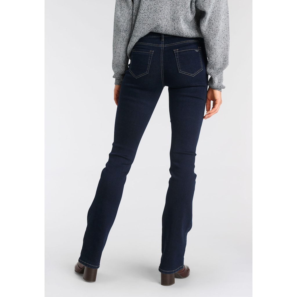 Arizona Bootcut-Jeans »Ultra-Stretch«, Mid-Waist