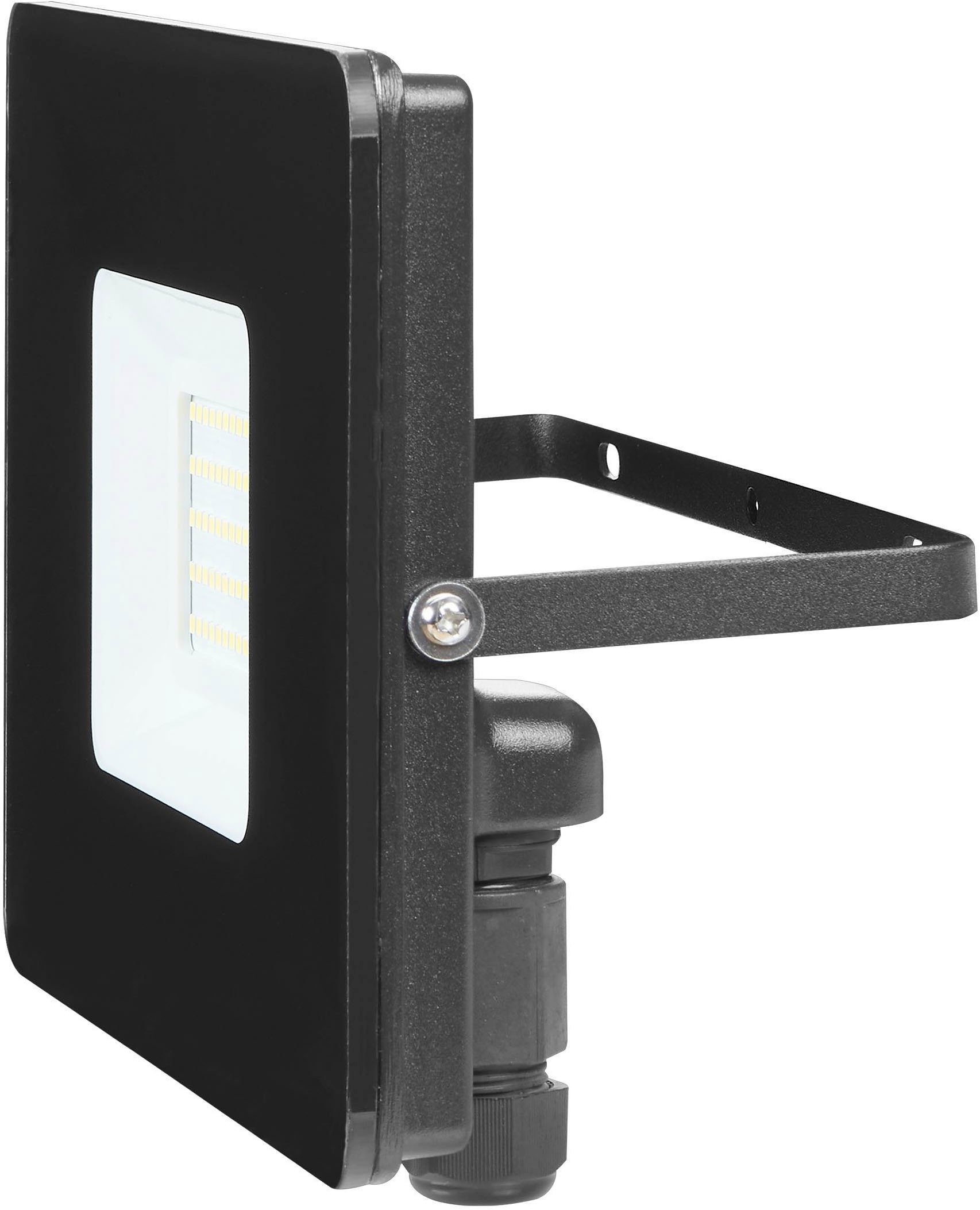 EGLO Wandleuchte »Faedo 3, Außen-Strahler, Außenleuchte, Wandstrahler, IP65, Lampe« LED-Modul 1 Stk. Kaltweiß Wand-/Deckenleuchte - L20,5 x H14,5 x AL3 cm - schwarz - 53W inkl.