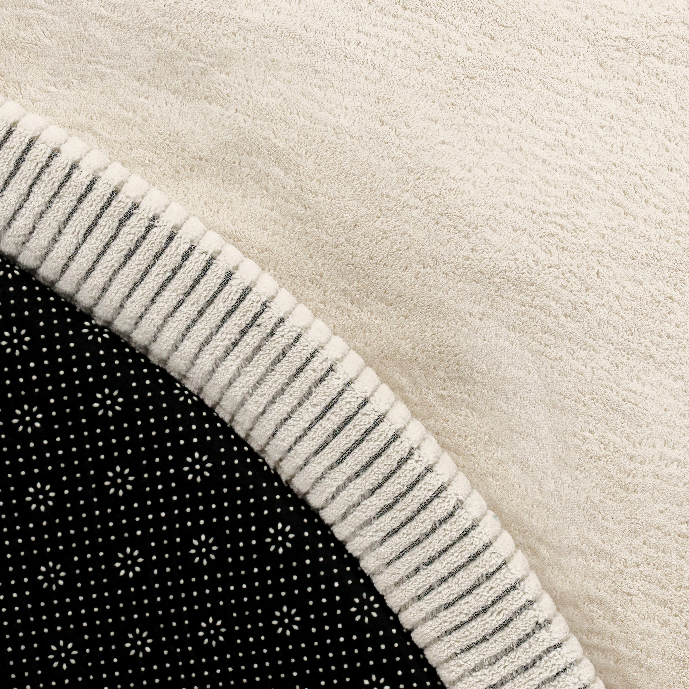 Paco Home Teppich »Tatami 475«, rund, 24 mm Höhe, Kurzflor, Uni Farben, mit Memory Foam, waschbar