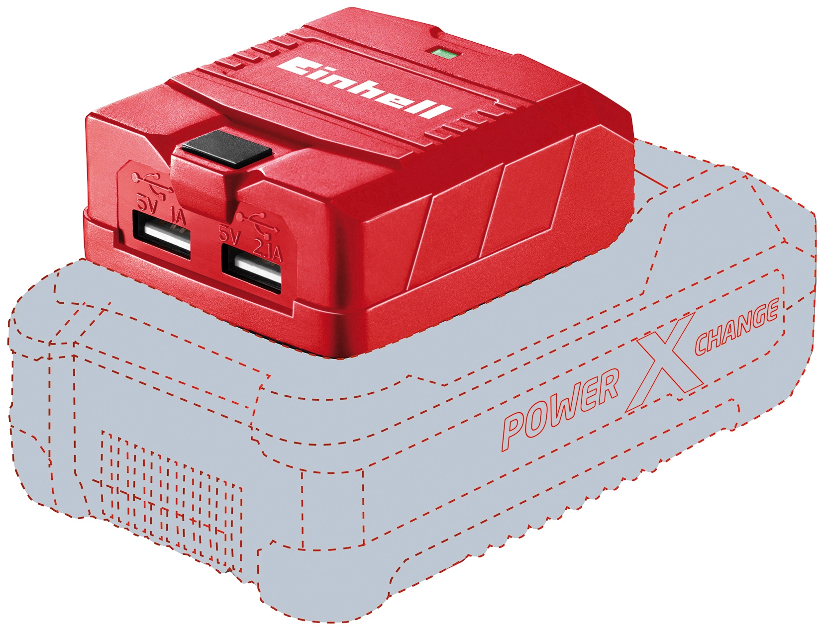 Einhell Akku-Ladestation »TC-CP 18 Li USB-Solo«, für Power X-Change Akkus, ohne Akku und Ladegerät