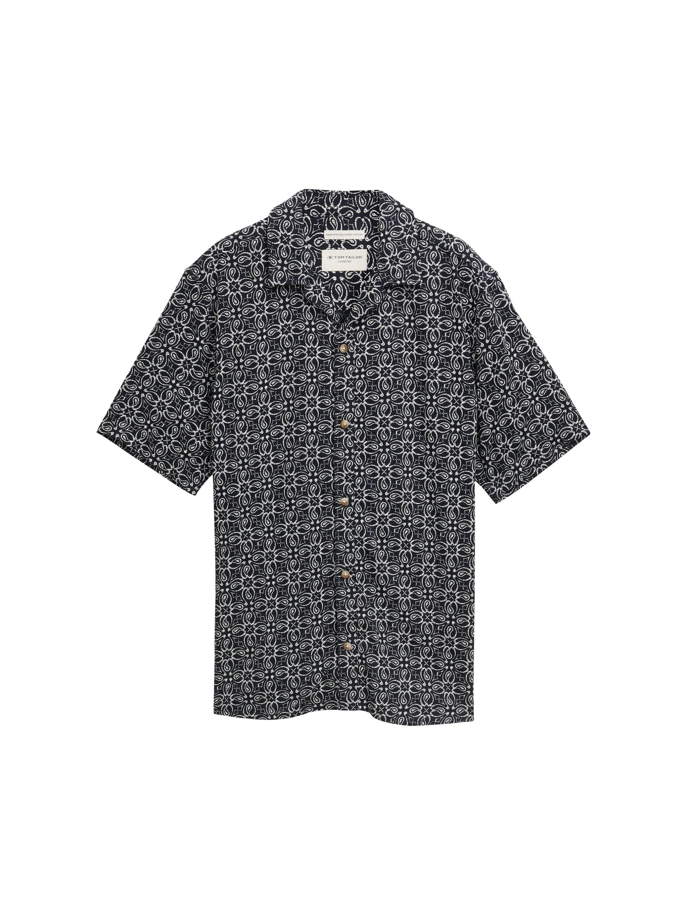 TOM TAILOR Kurzarmhemd, mit All-Over Print