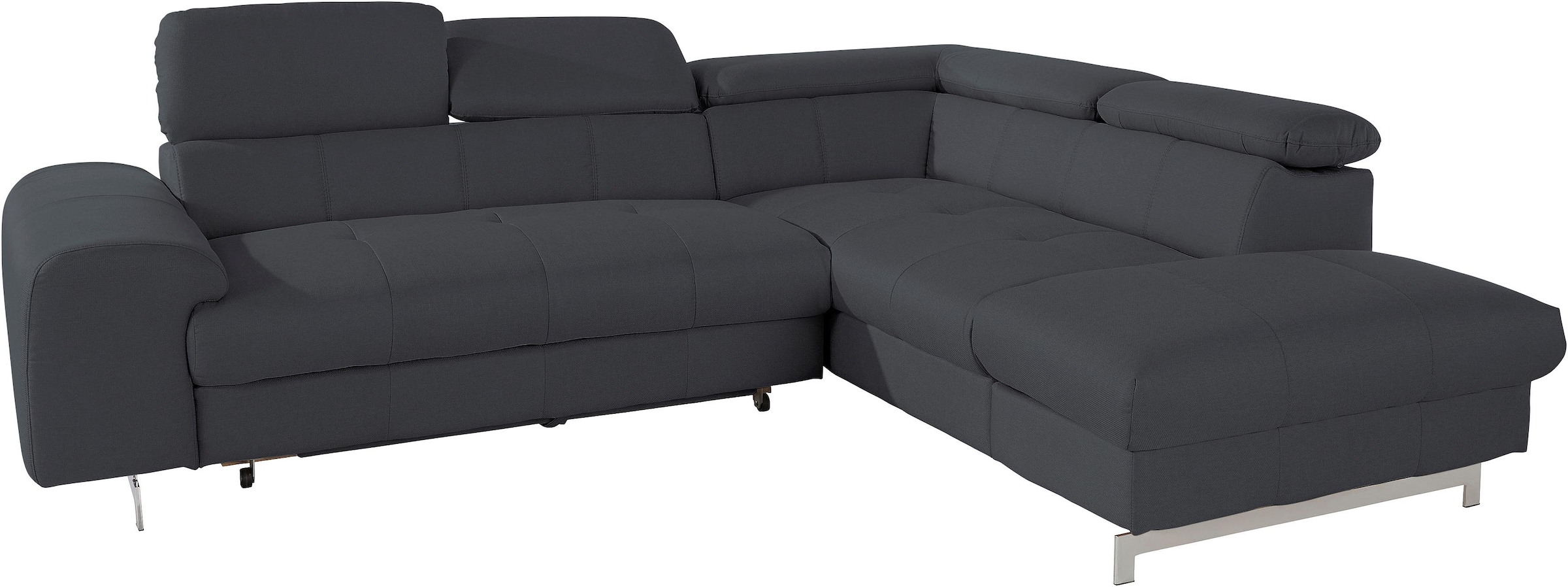 COTTA Ecksofa »Chef L-Form«, mit Kopfteilverstellung, wahlweise mit Bettfun günstig online kaufen