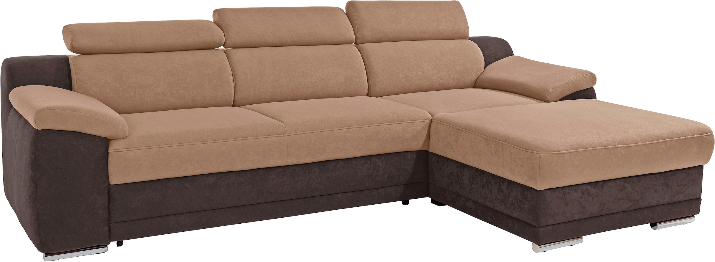 sit&more Ecksofa Xenia L-Form, mit Kopfteilverstellung, wahlweise mit Bettfunktion
