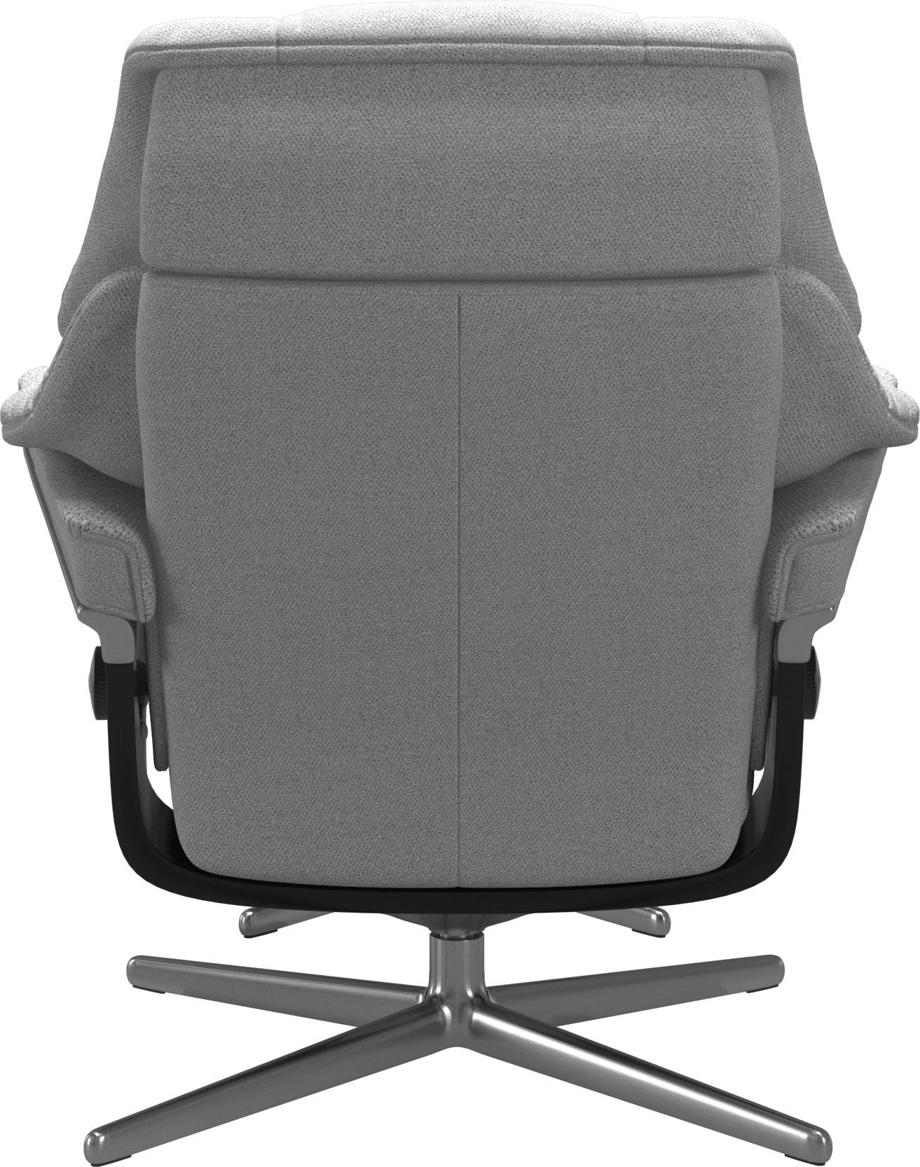 Stressless® Relaxsessel »Reno«, (Set, Relaxsessel mit Hocker), mit Hocker, mit Cross Base, Größe S, M & L, Holzakzent Schwarz