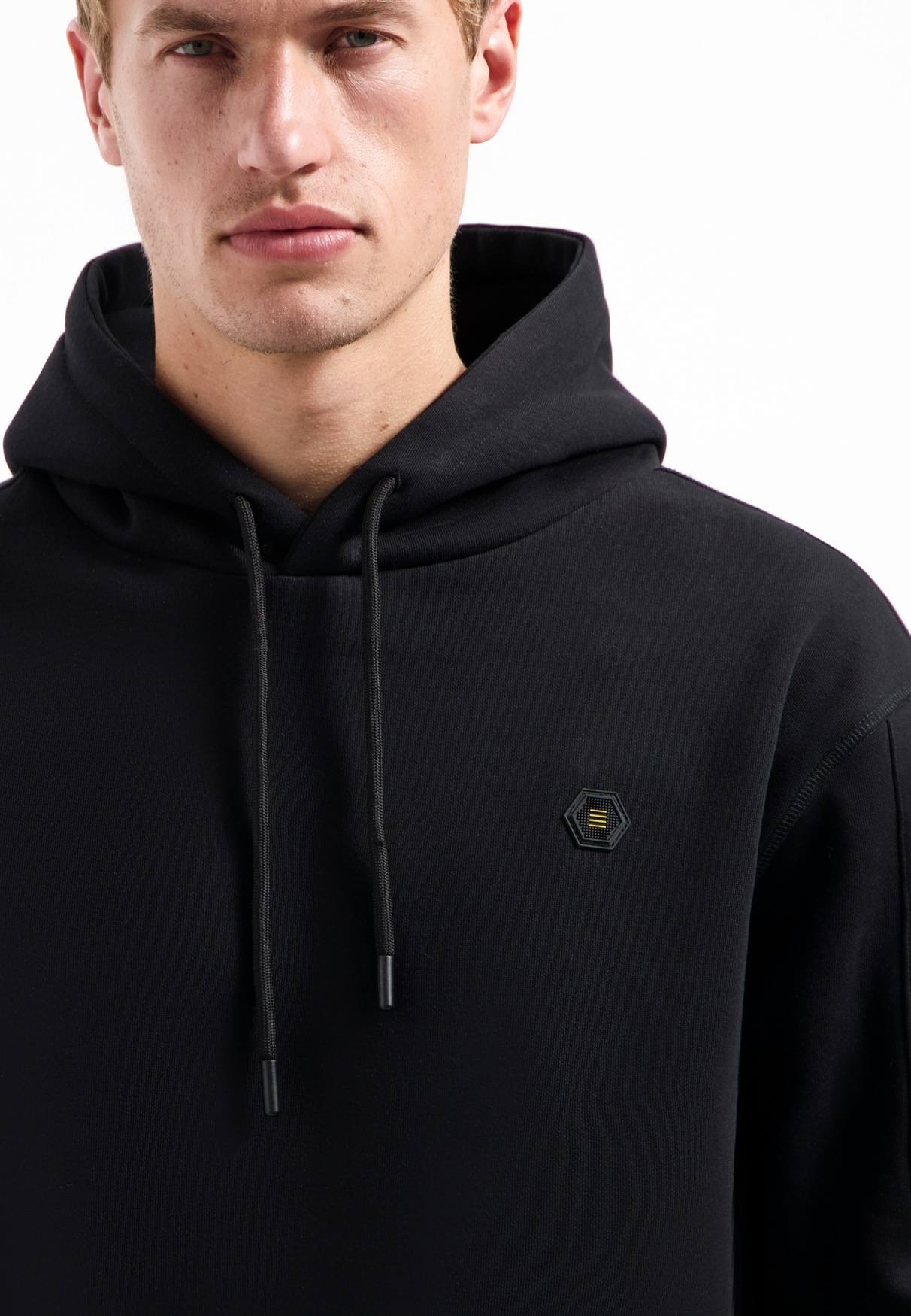 NO EXCESS Hoodie »No Excess Kapuzenpullover Sweater Hooded Brushed«